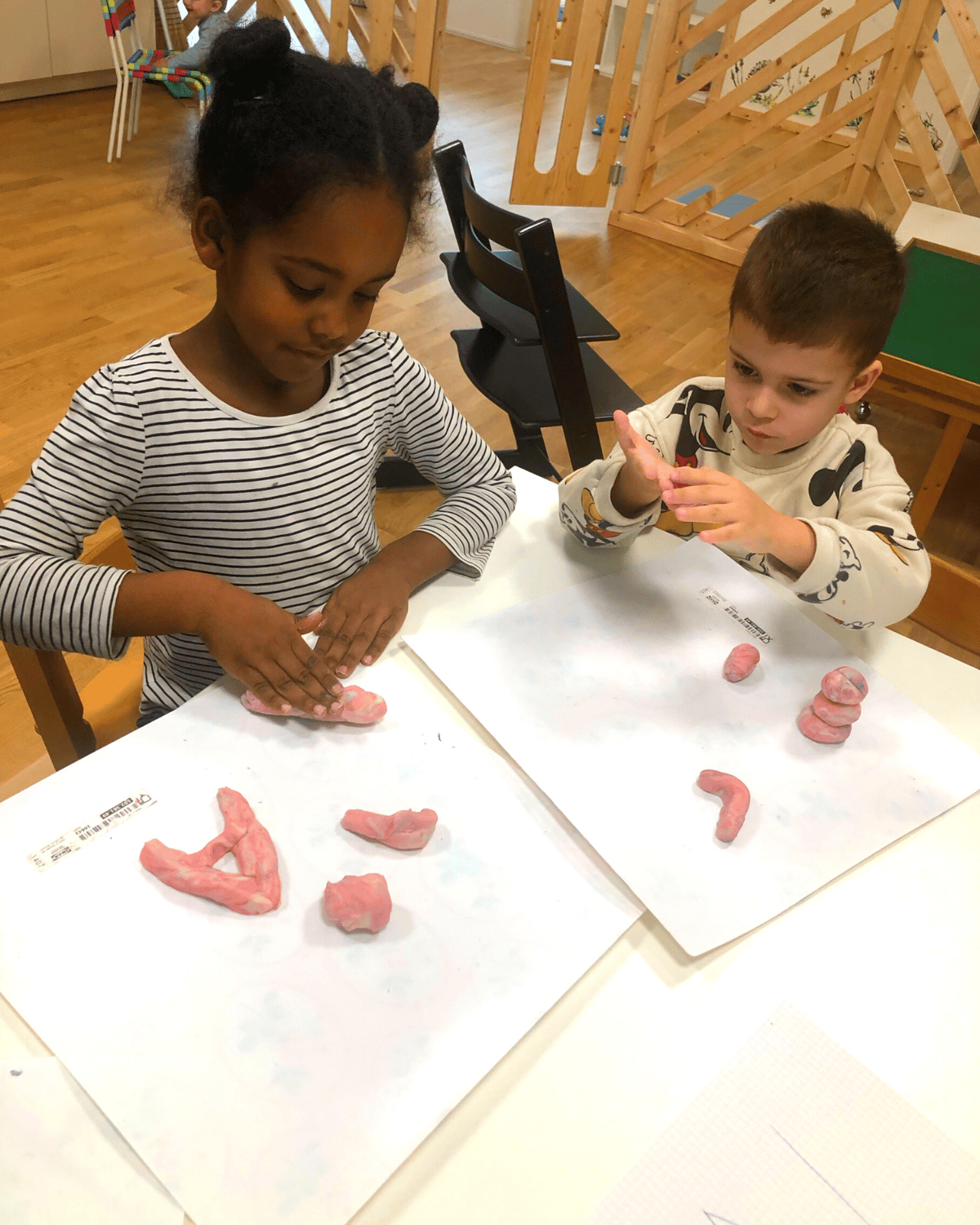 Kette basteln aus Salzteig