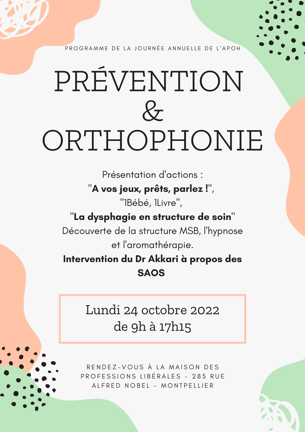 Programme de la journée de prévention annuelle