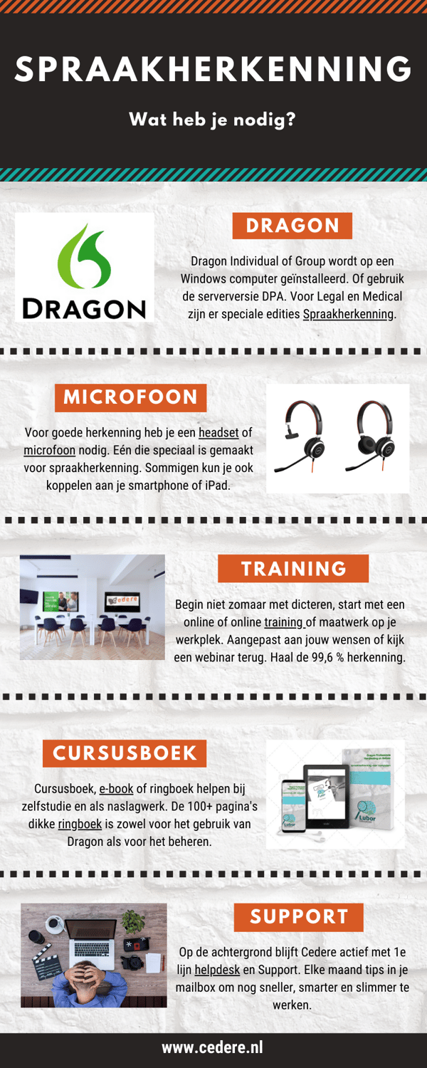 Infographic: Wat heb je nodig voor spraakherkenning?