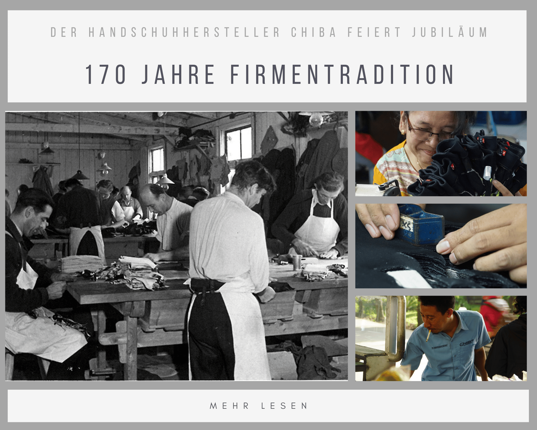 170 Jahre Firmentradition — Handschuhhersteller Chiba feiert Jubiläum