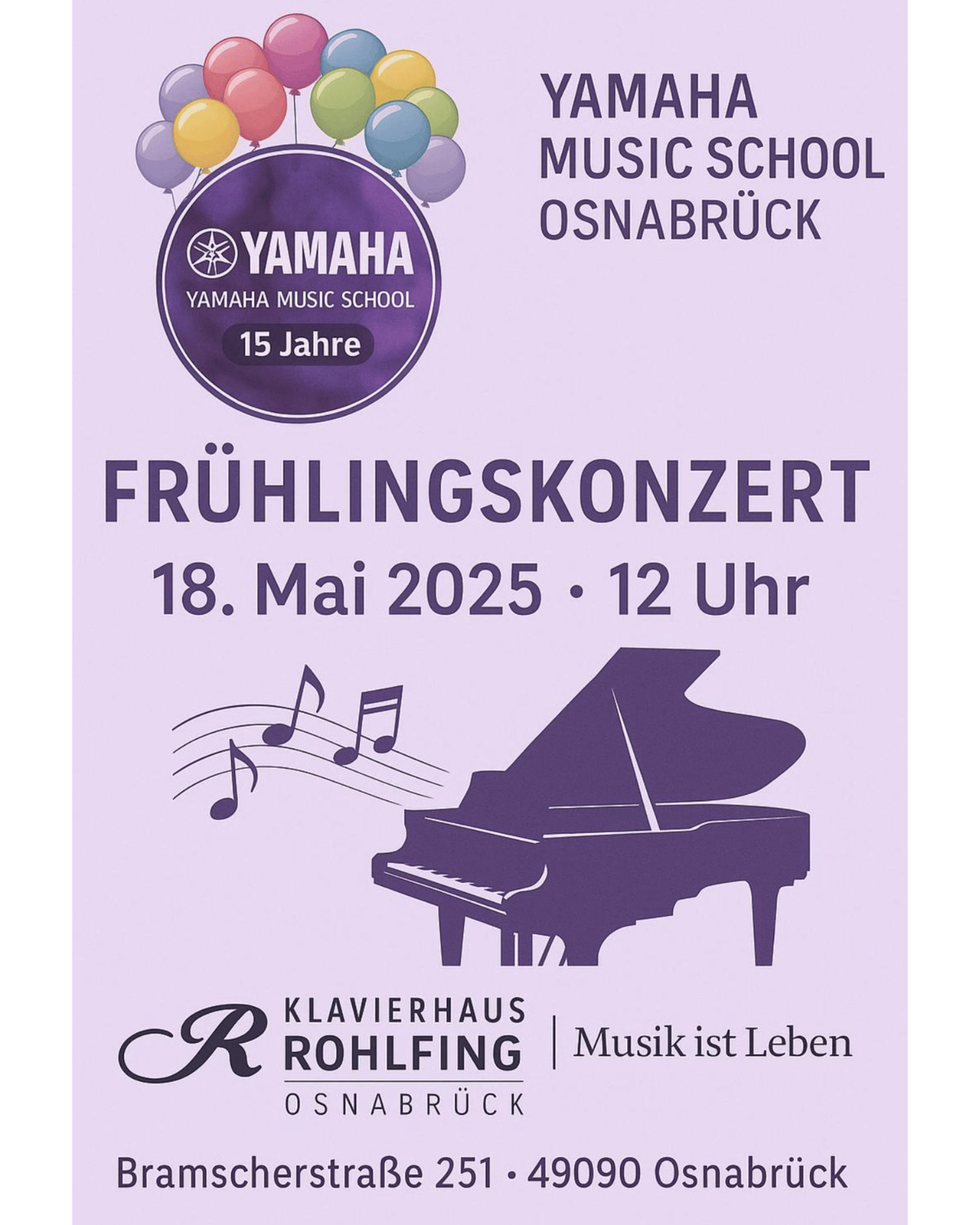 15 Jahre Musik, Leidenschaft und Gemeinschaft – feiere mit uns!