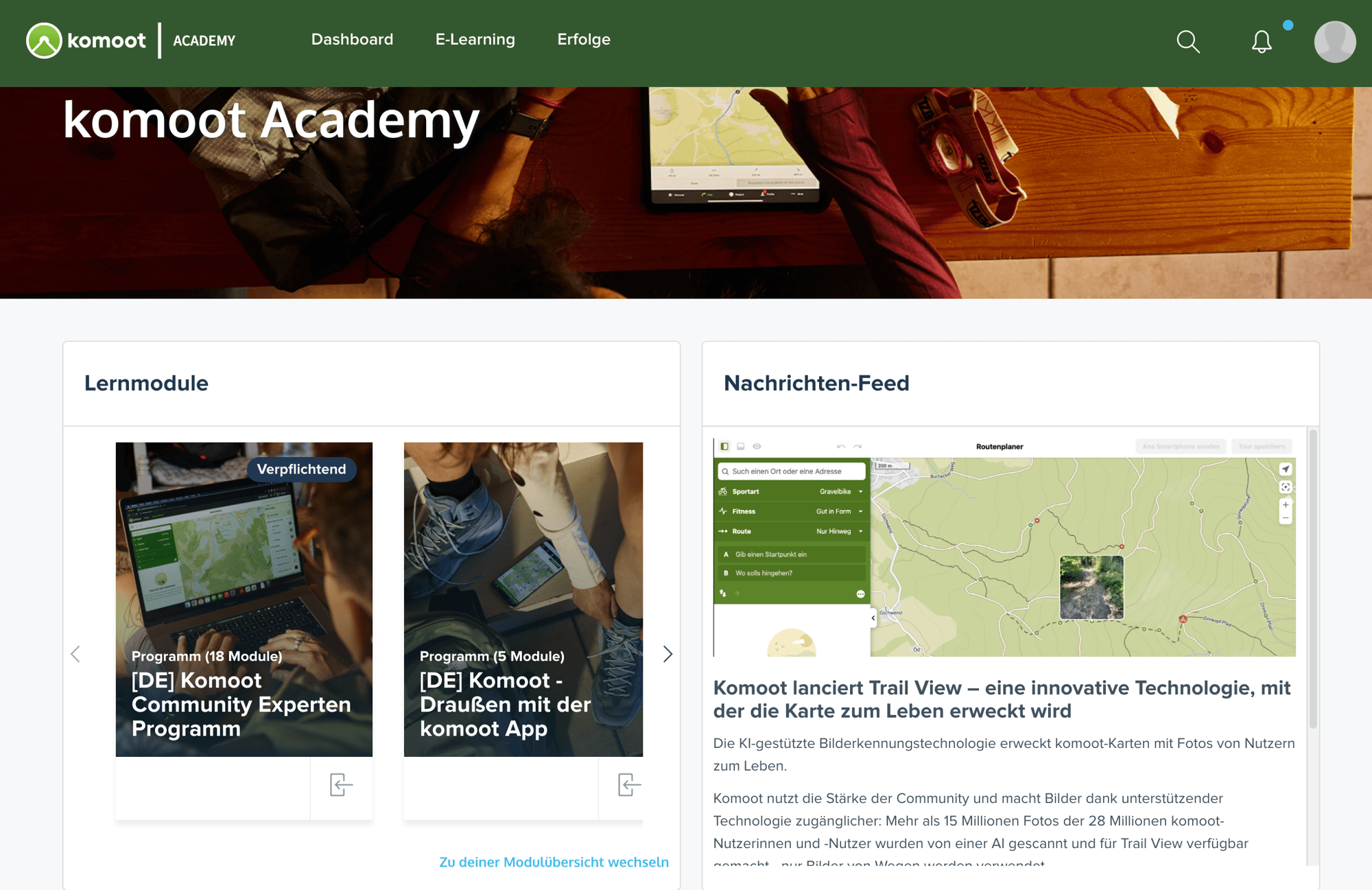 komoot launcht Academy: Wissen on demand für Tourismusorganisationen, Verbände und Naturschutzgebiete