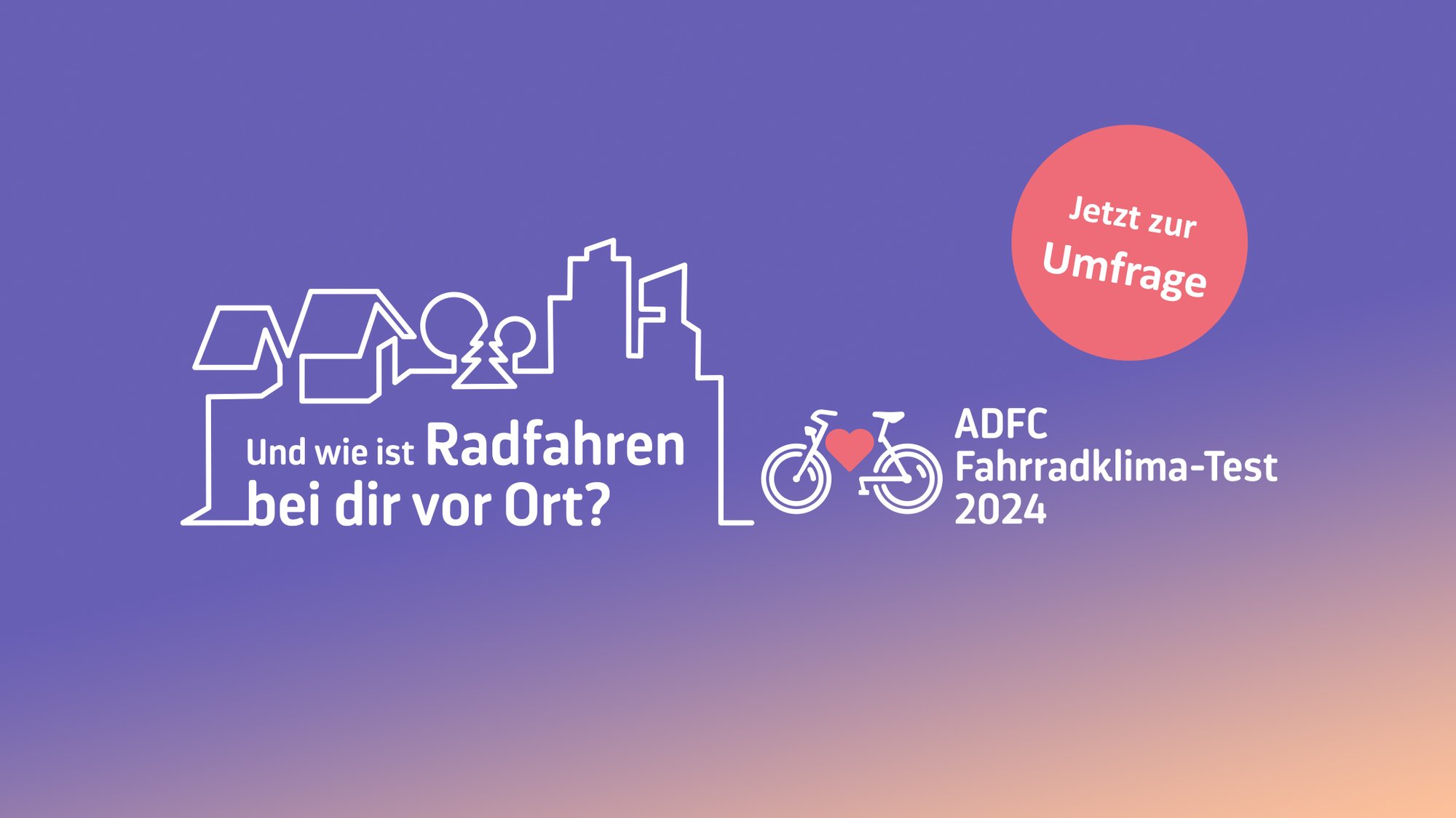 Umfrage ADFC-Fahrradklima-Test startet: Wie fahrradfreundlich sind unsere Städte und Gemeinden?