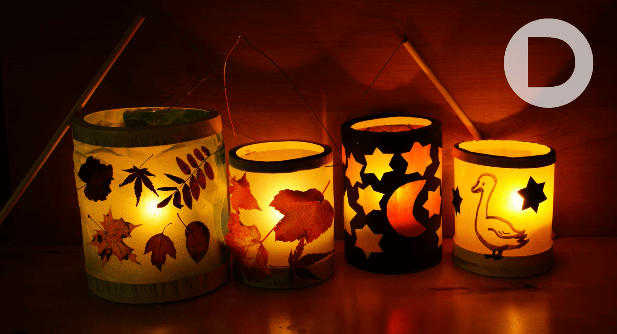 Zeit für ihre Kinder beim St. Martins-Umzug.