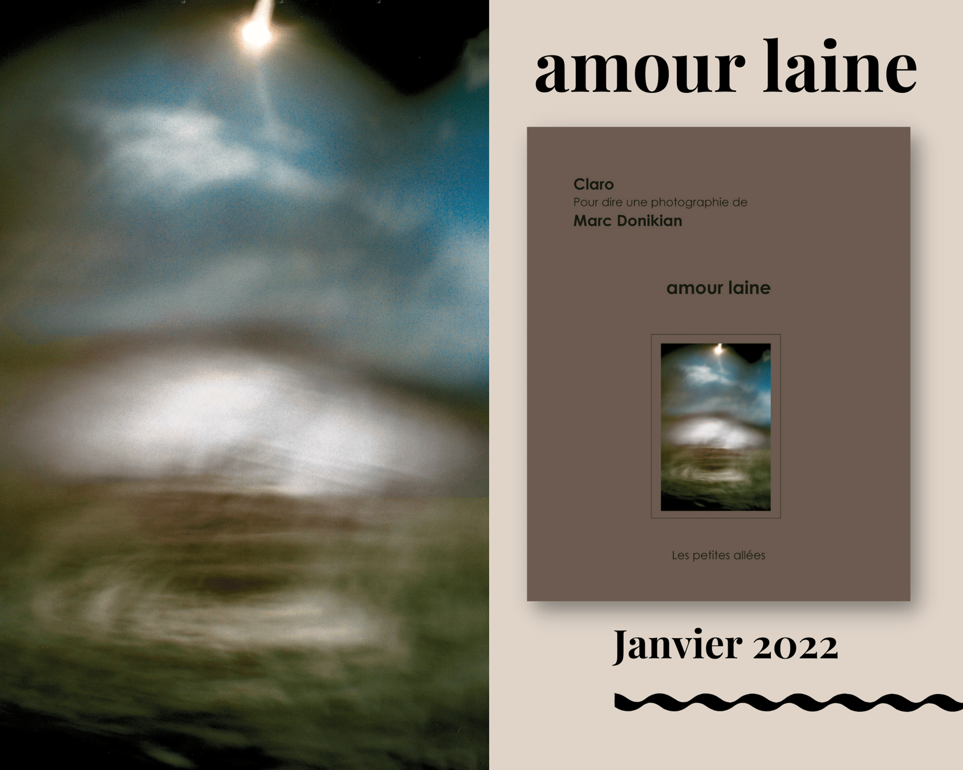 amour laine, texte claro, photographie Marc Donikian