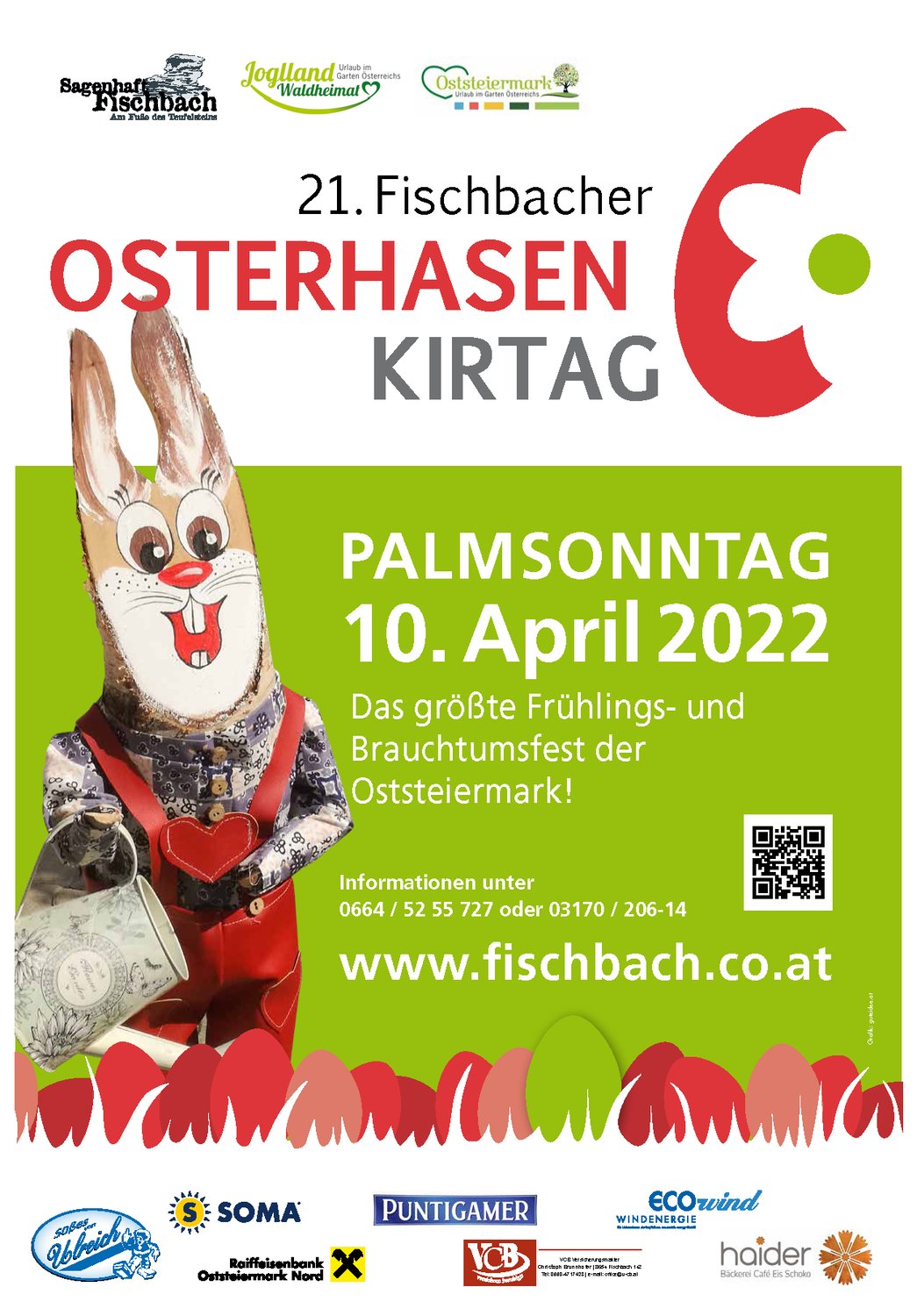 Am Palmsonntag ist Osterhasenkirtag- mit Grillhendl