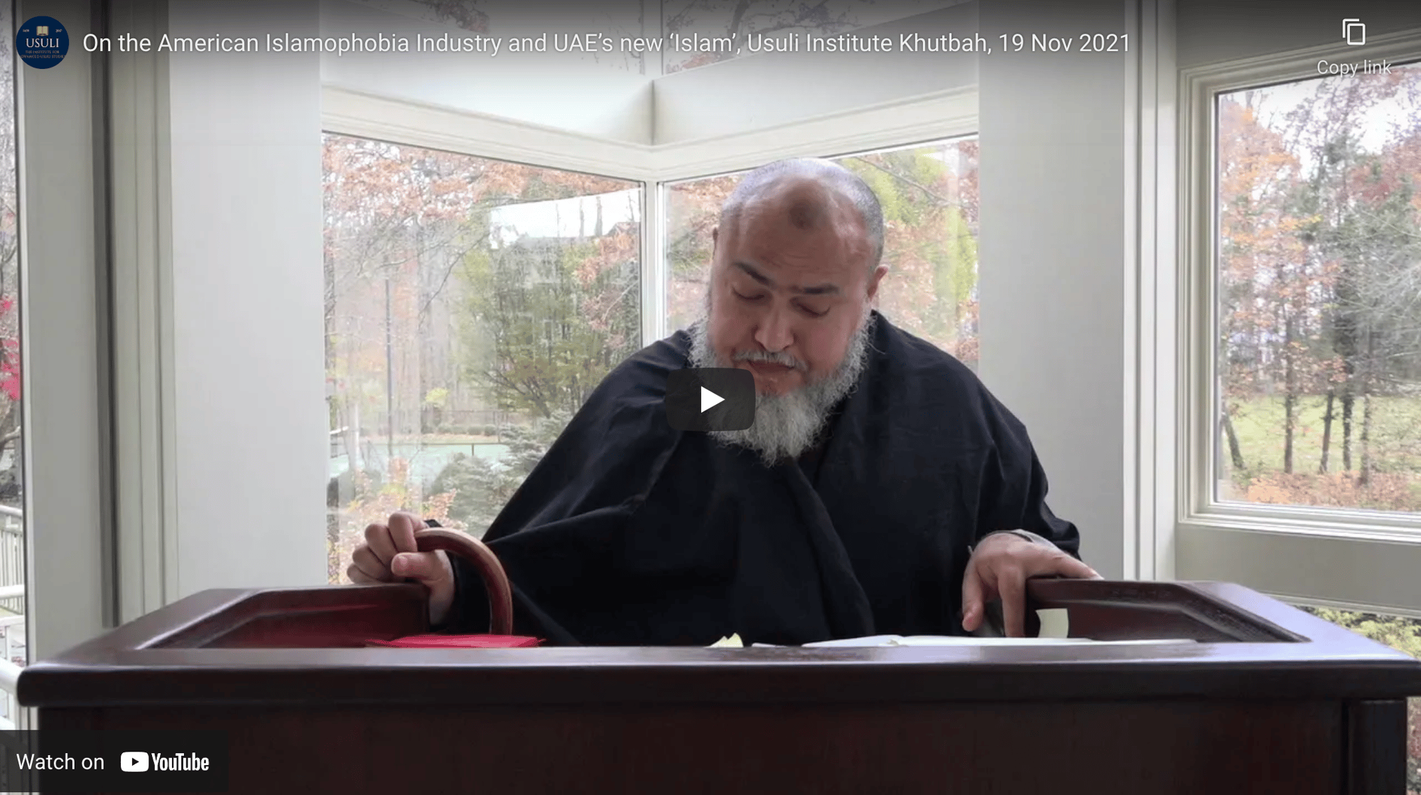 "On the American Islamophobia Industry and UAE’s new ‘Islam'"