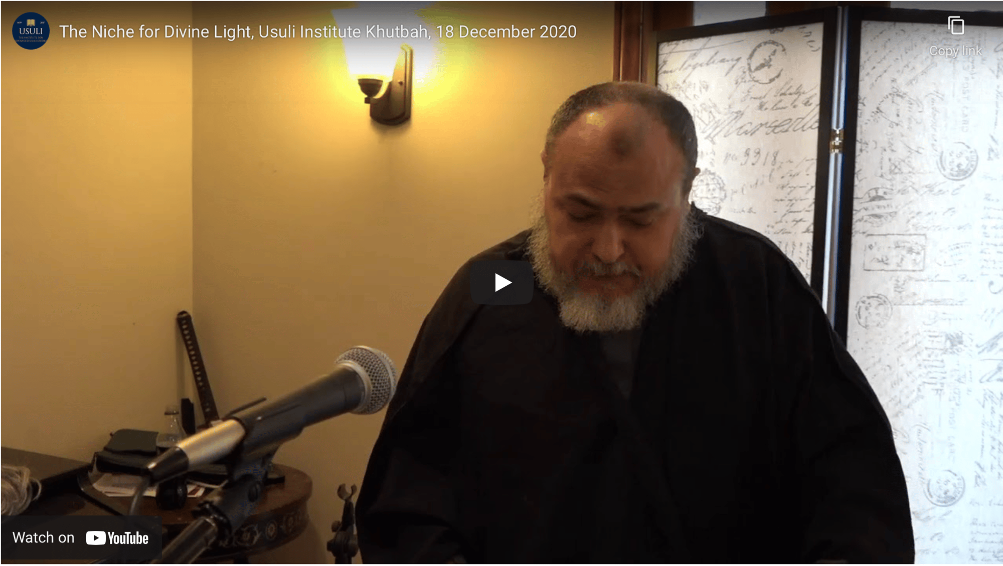 "The Niche for Divine Light"