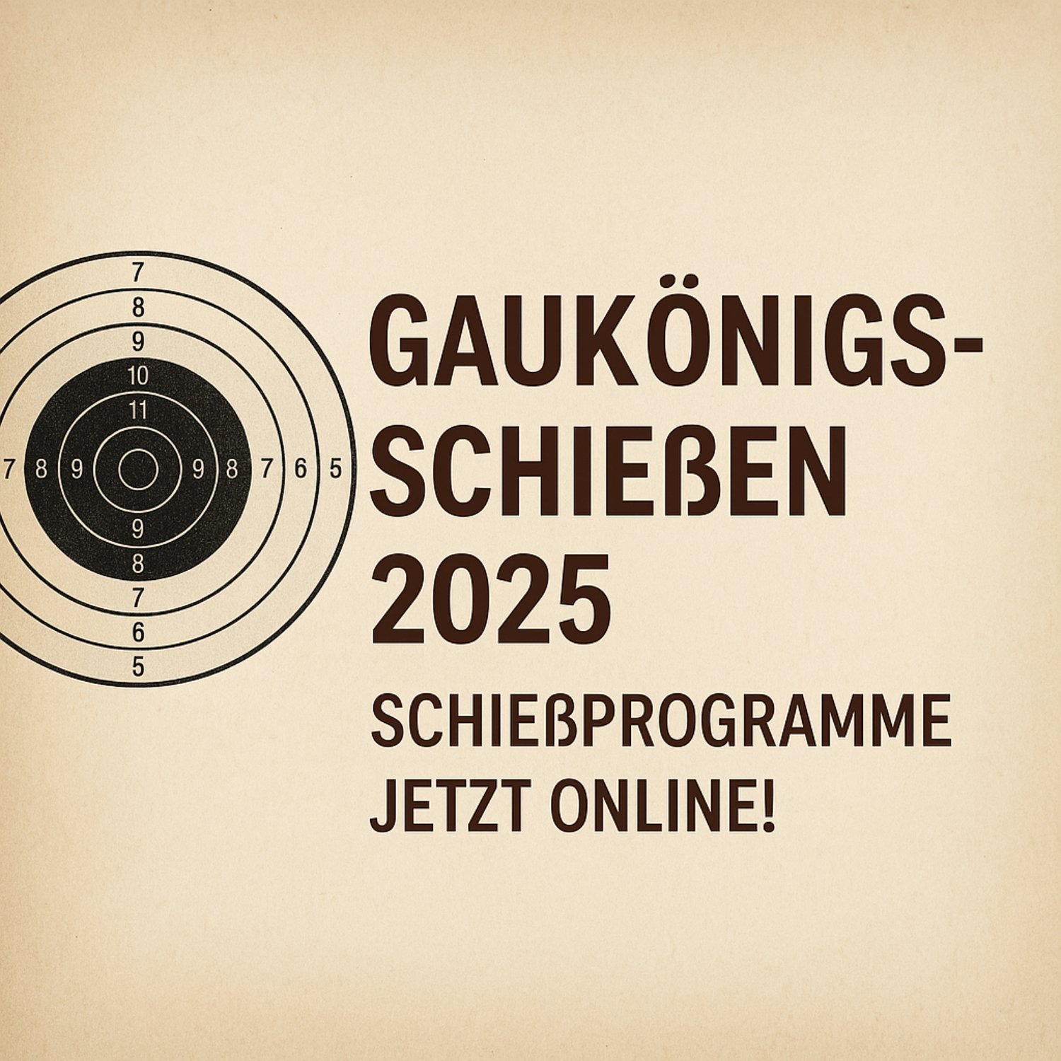 Gaukönigsschießen 2025: Schießprogramme jetzt online!