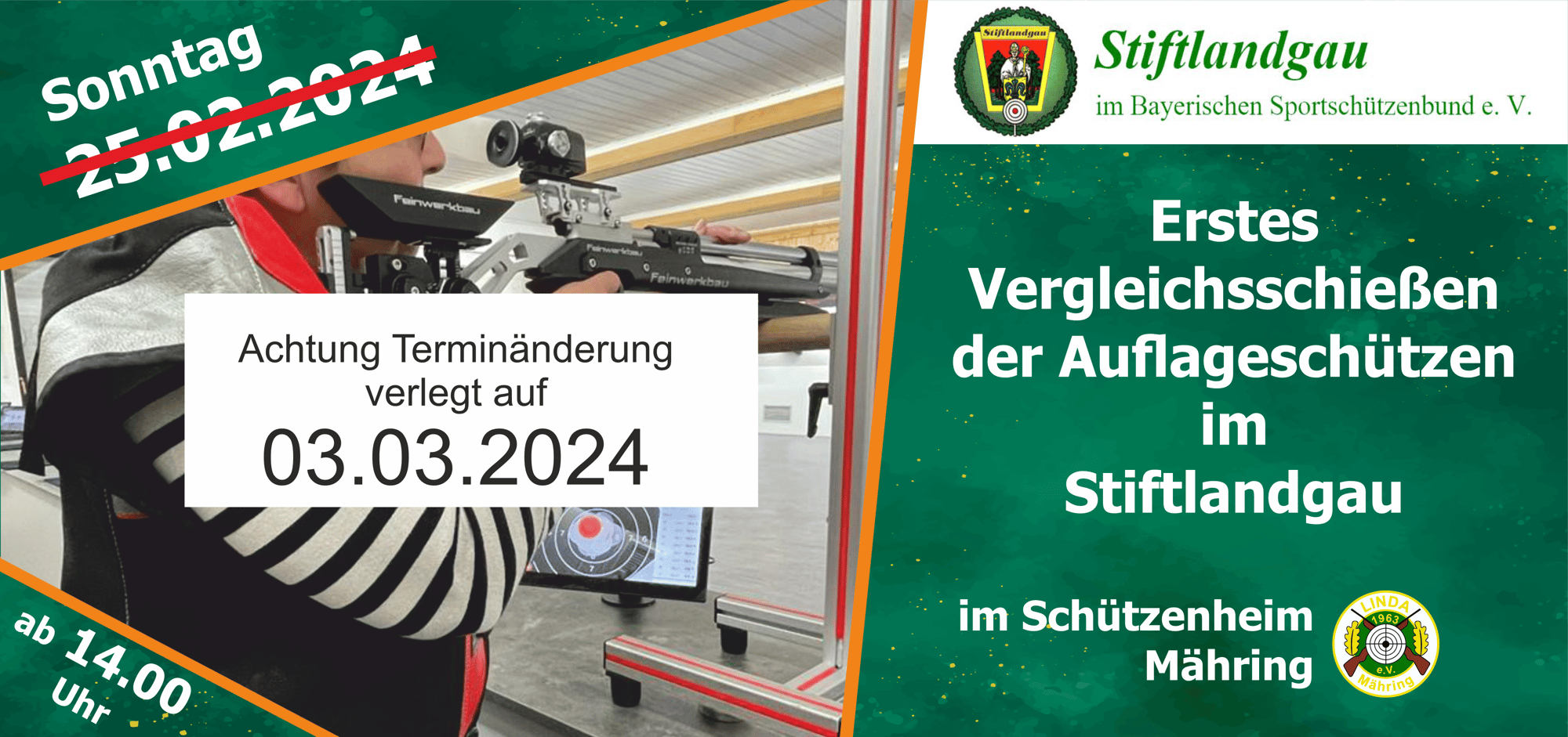 Startliste für Vergleichsschießen der Auflageschützen veröffentlicht