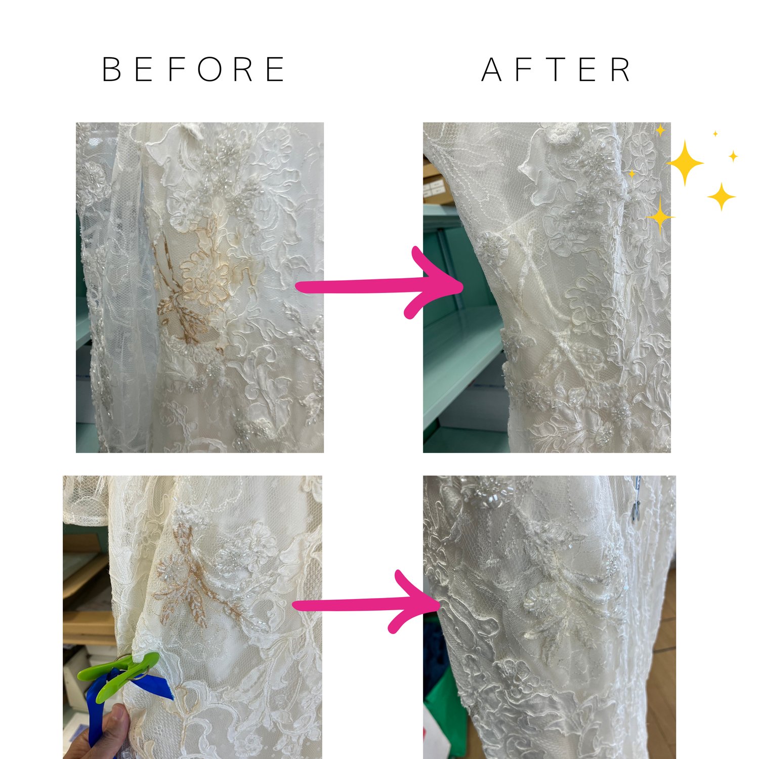 ウエディングドレスクリーニング