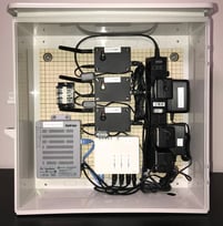 キット製作例（SA-M0３台、ルーター、ハブ）