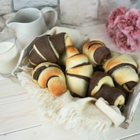 Black & White Brioche Croissants