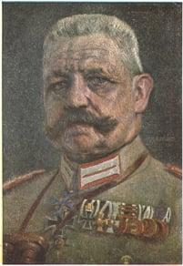 Postkarte Generalfeldmarschall Paul von Hindenburg (1847-1934), 1918. Städtisches Museum Göttingen 