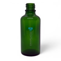 Frasco gotero de vidrio verde, envases de vidrio