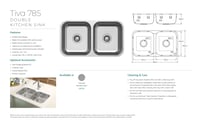 Tiva 785 Double Kitchen Sink