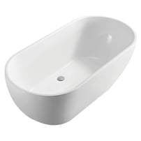  Koko 1680 Matte White Freestanding Acrylic Bath, Koko 1500 Matte White Freestanding Acrylic Bath, Koko Matte White Freestanding Acrylic Bath, Fienza, Builders Discount Warehouse