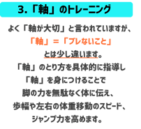 軸トレーニング　よく軸が大切と言われますが軸＝ブレのないこととは少し違います。軸のとり方