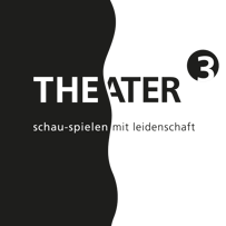 Logo für Theater und Bühne gestalten lassen. Beispiel: Theater hoch 3 Basel