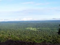 View over Khao Yai from mountains...Nakhon Ratchasima province..eastern Thailand