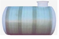 depósito poliéster horizontal enterrar