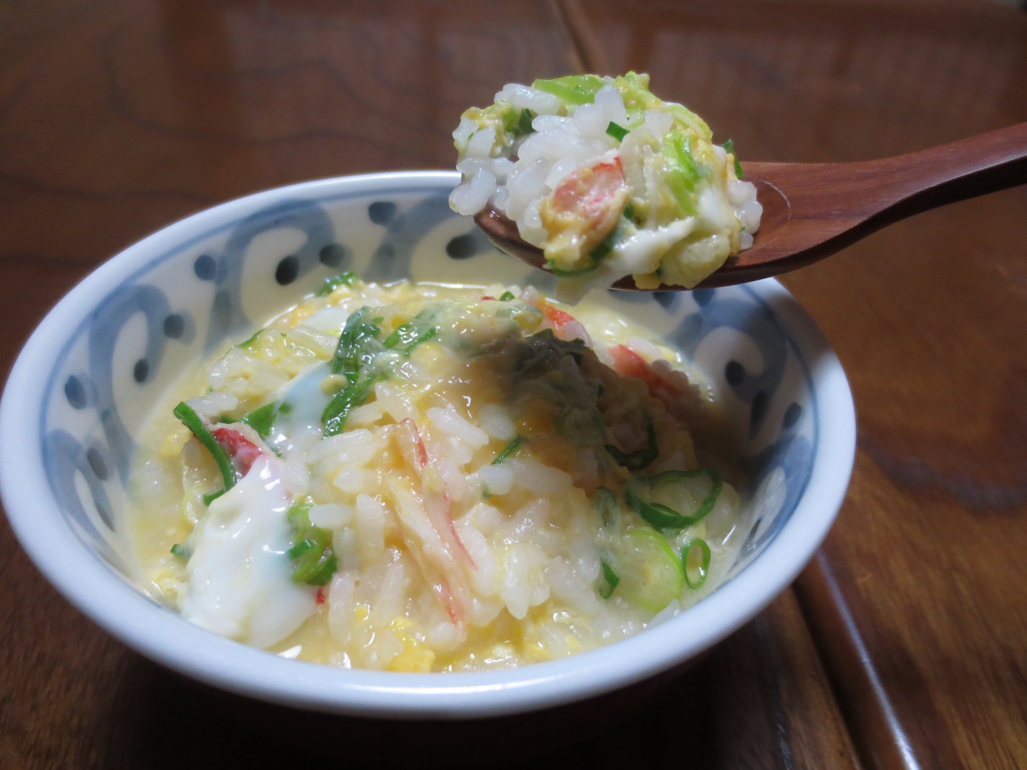 かにたっぷりの雑炊