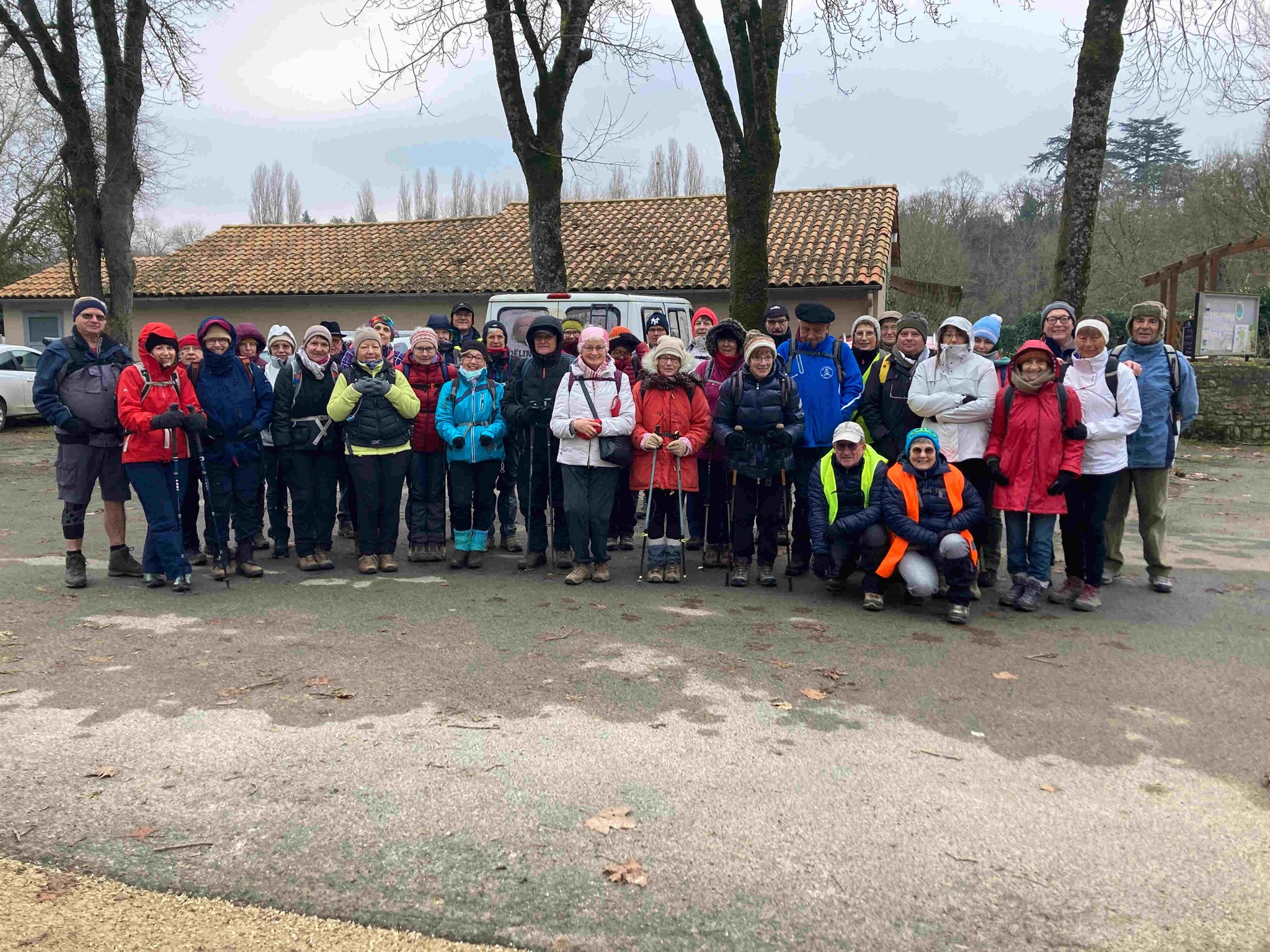 Départ des marcheurs.