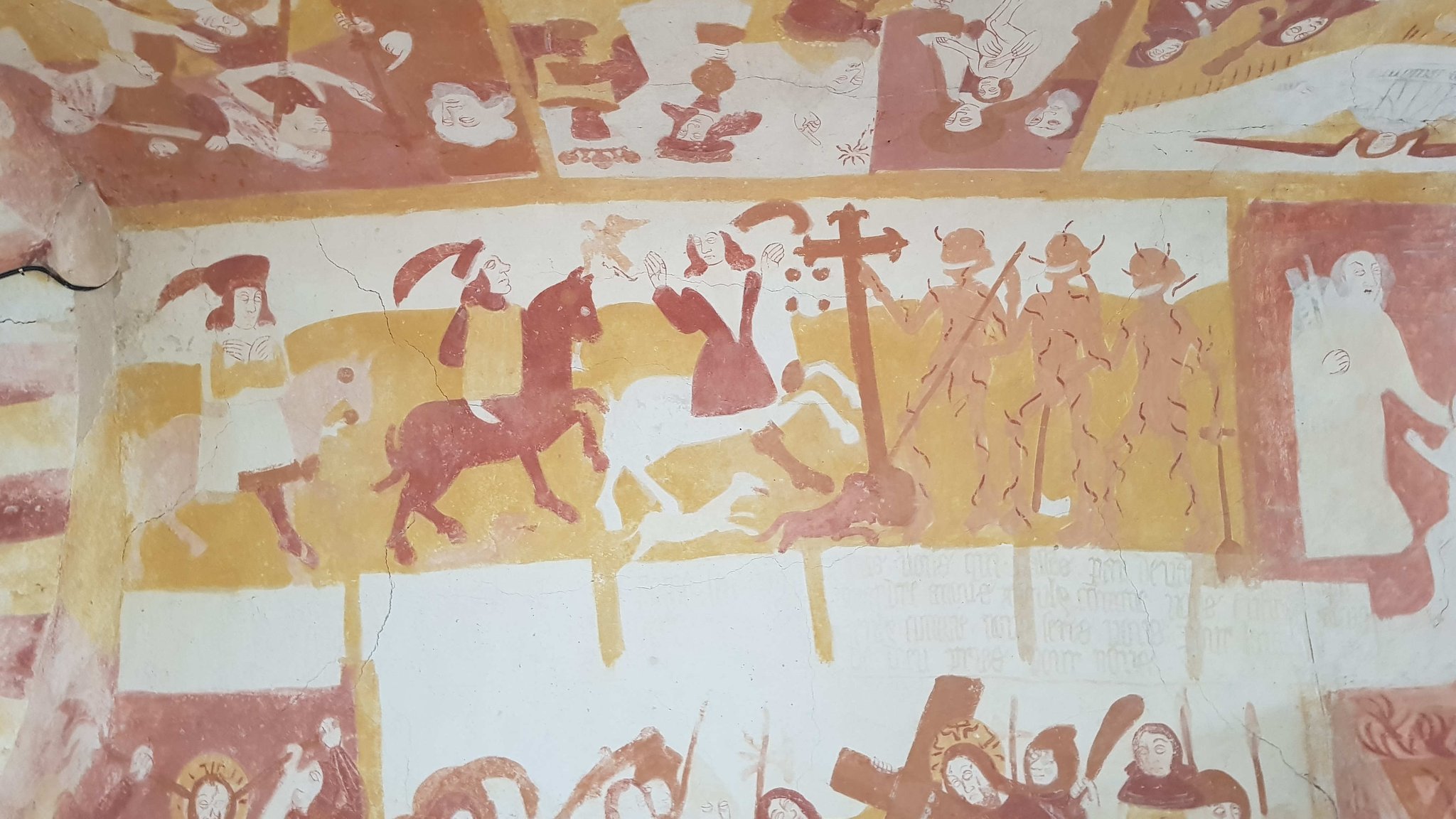 Chapelle Ste Catherine, les trois vifs et les trois morts.