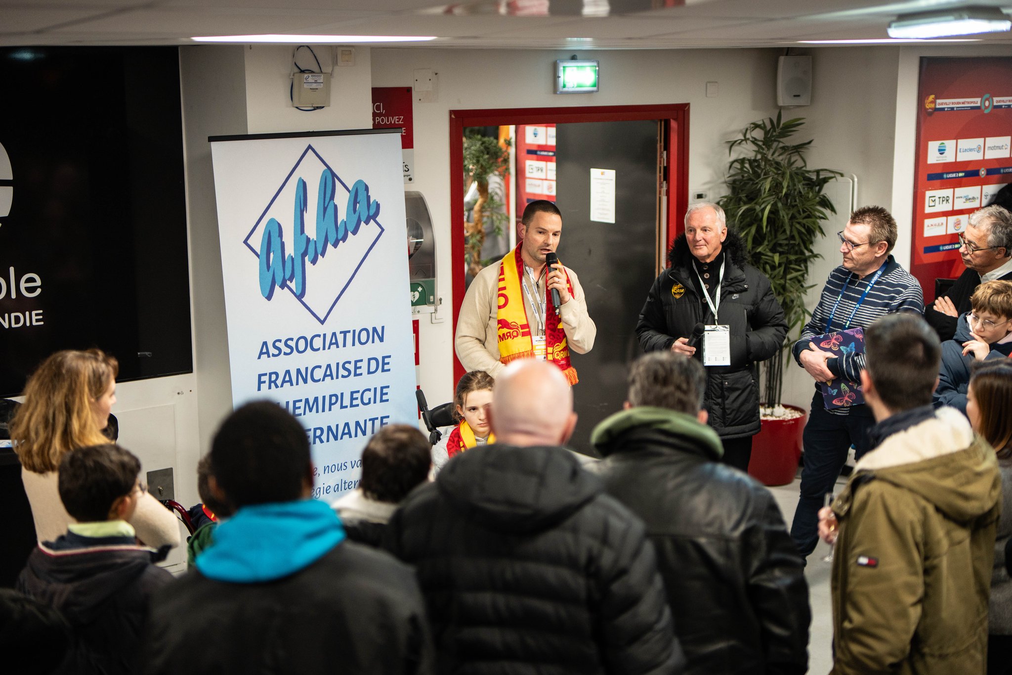 Rémi ORHANT qui remercie le club de QRM