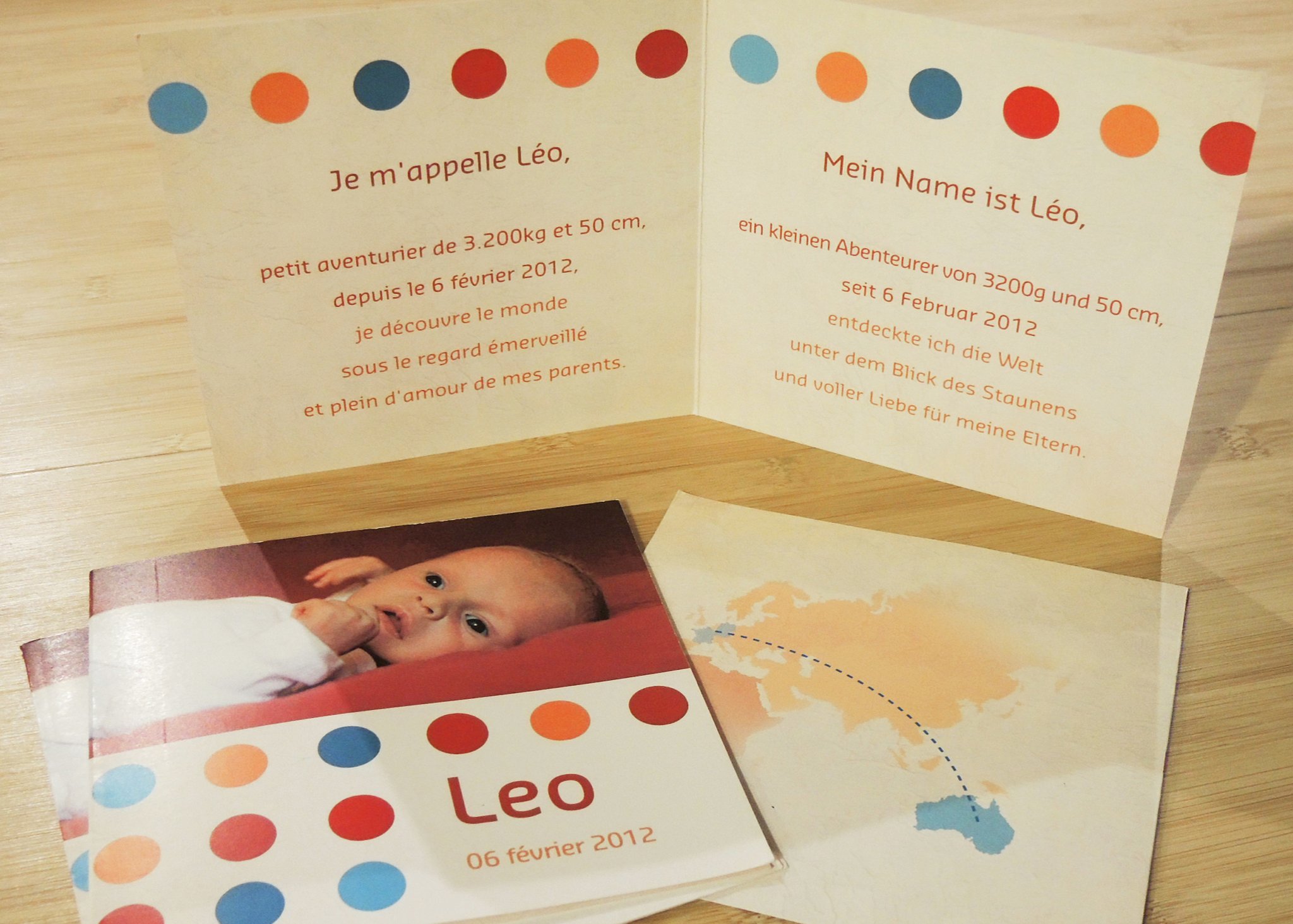 Faire-part de naissance Linès Création