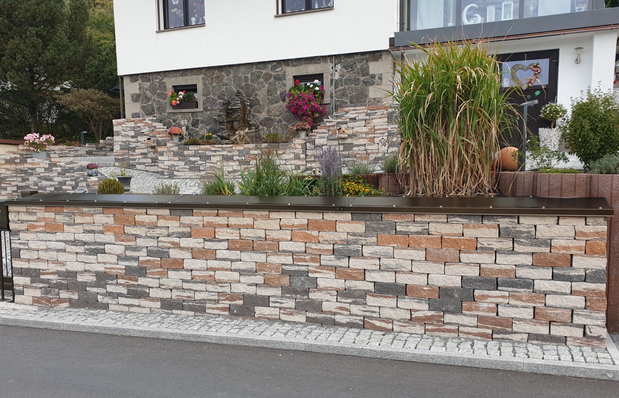 Mauerabdeckung aus Aluminium, pulverbeschichtet