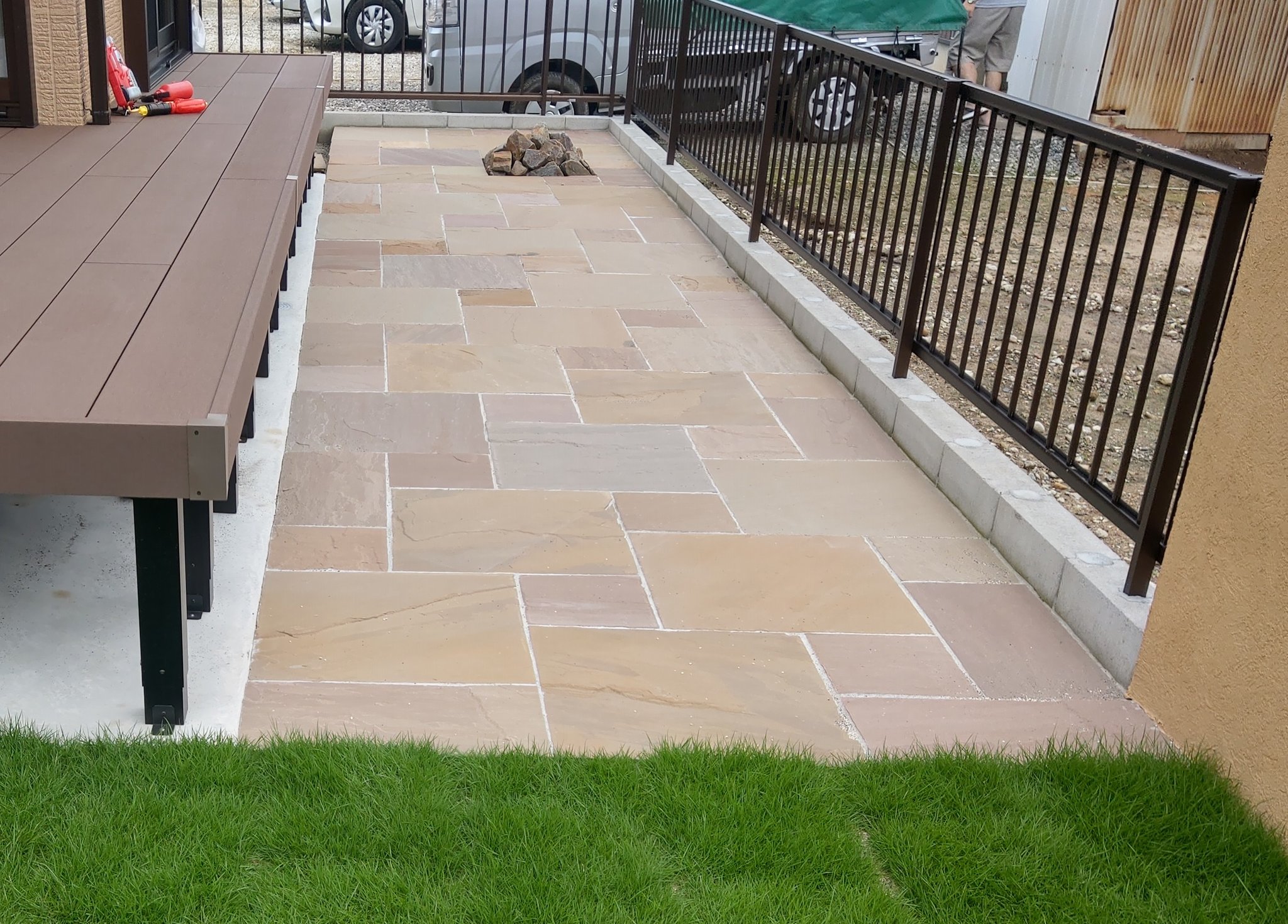 整形乱貼り石工事　フォレストペイピング