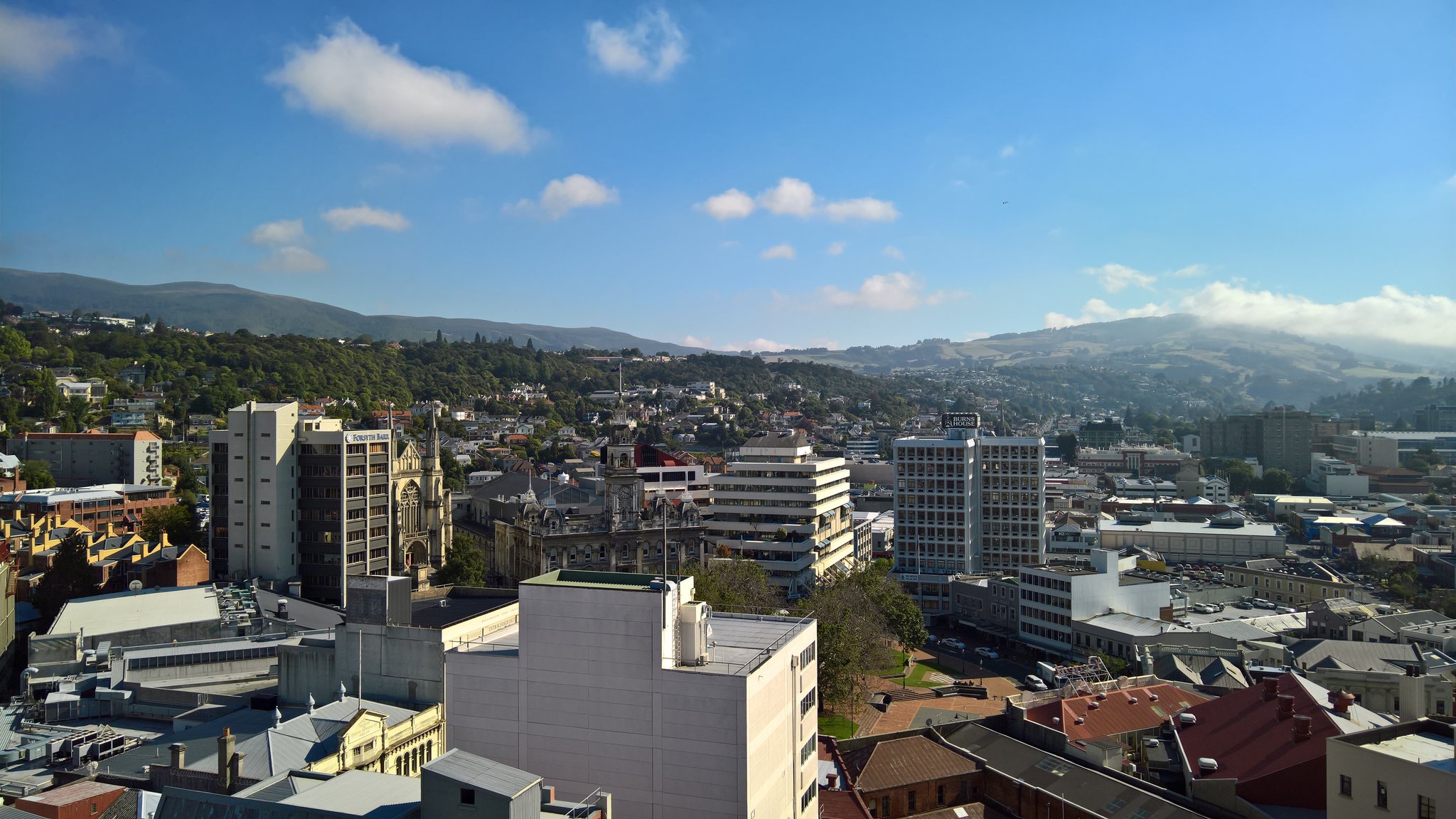 Dunedin vu depuis l'Otago House