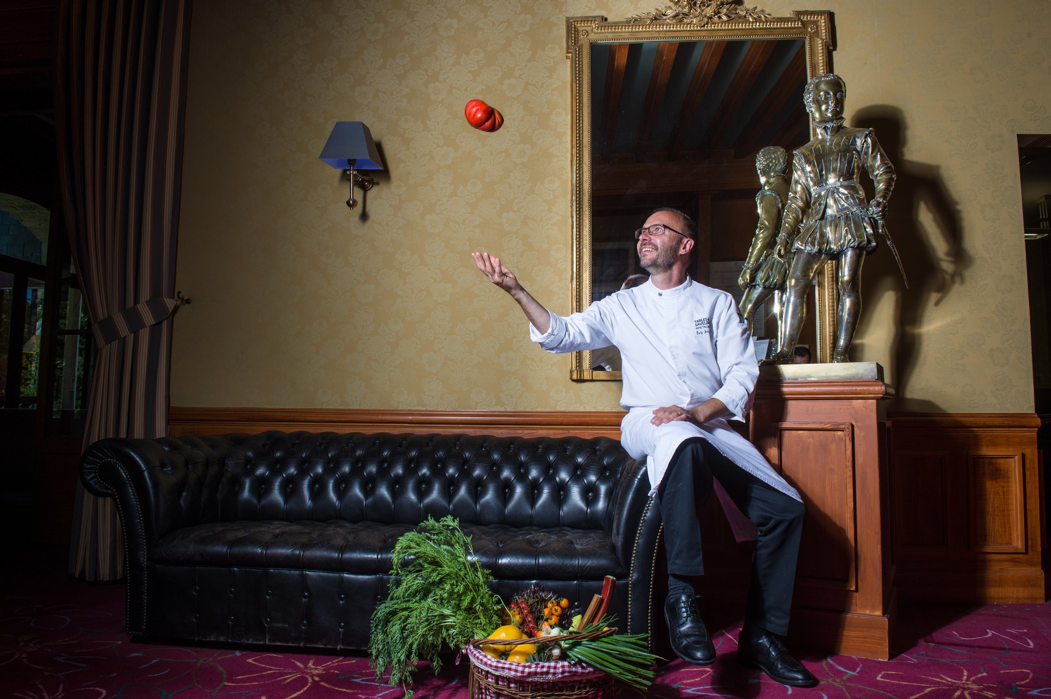 La Baule, hôtel restaurant Le Castel Marie-Louise. Le chef Eric Mignard - Head cook / L'Express (2015)