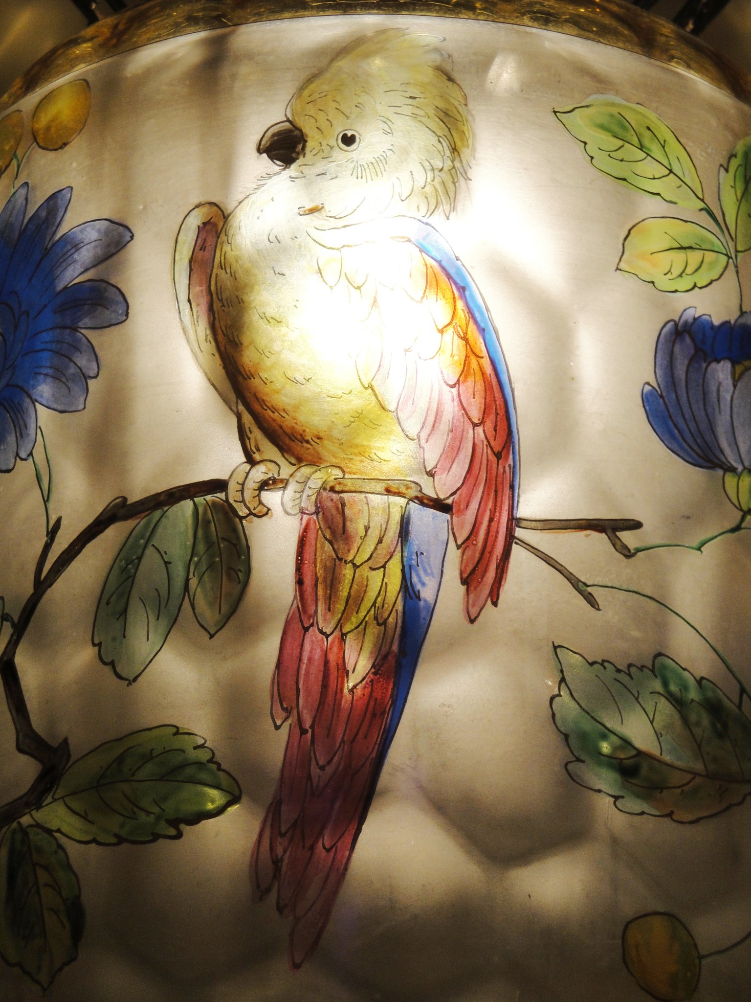 Detailaufnahme der Jugenstil-Lampe