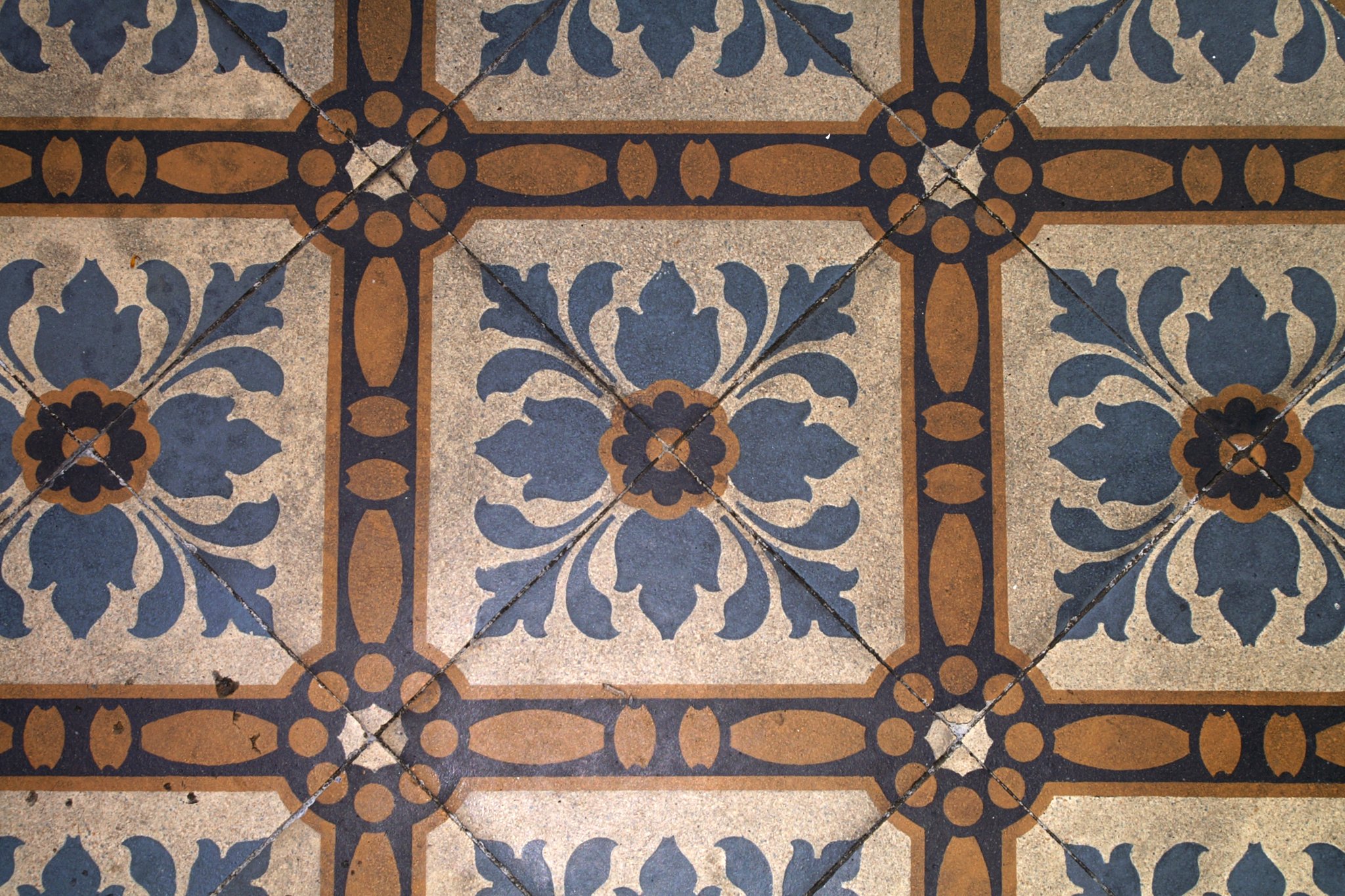 Detailaufnahme des Steinbodens