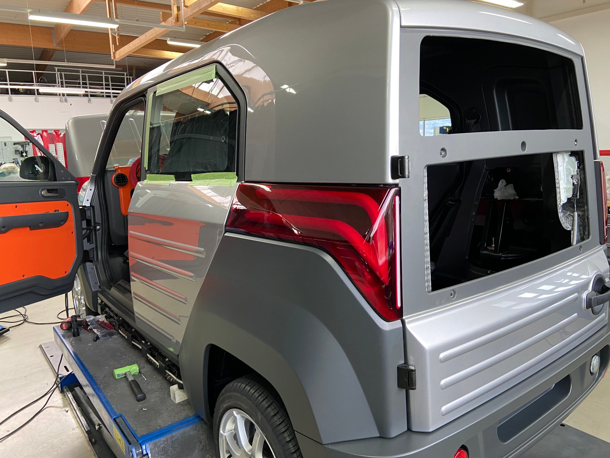 ausgeschaltene Rückleuchte 