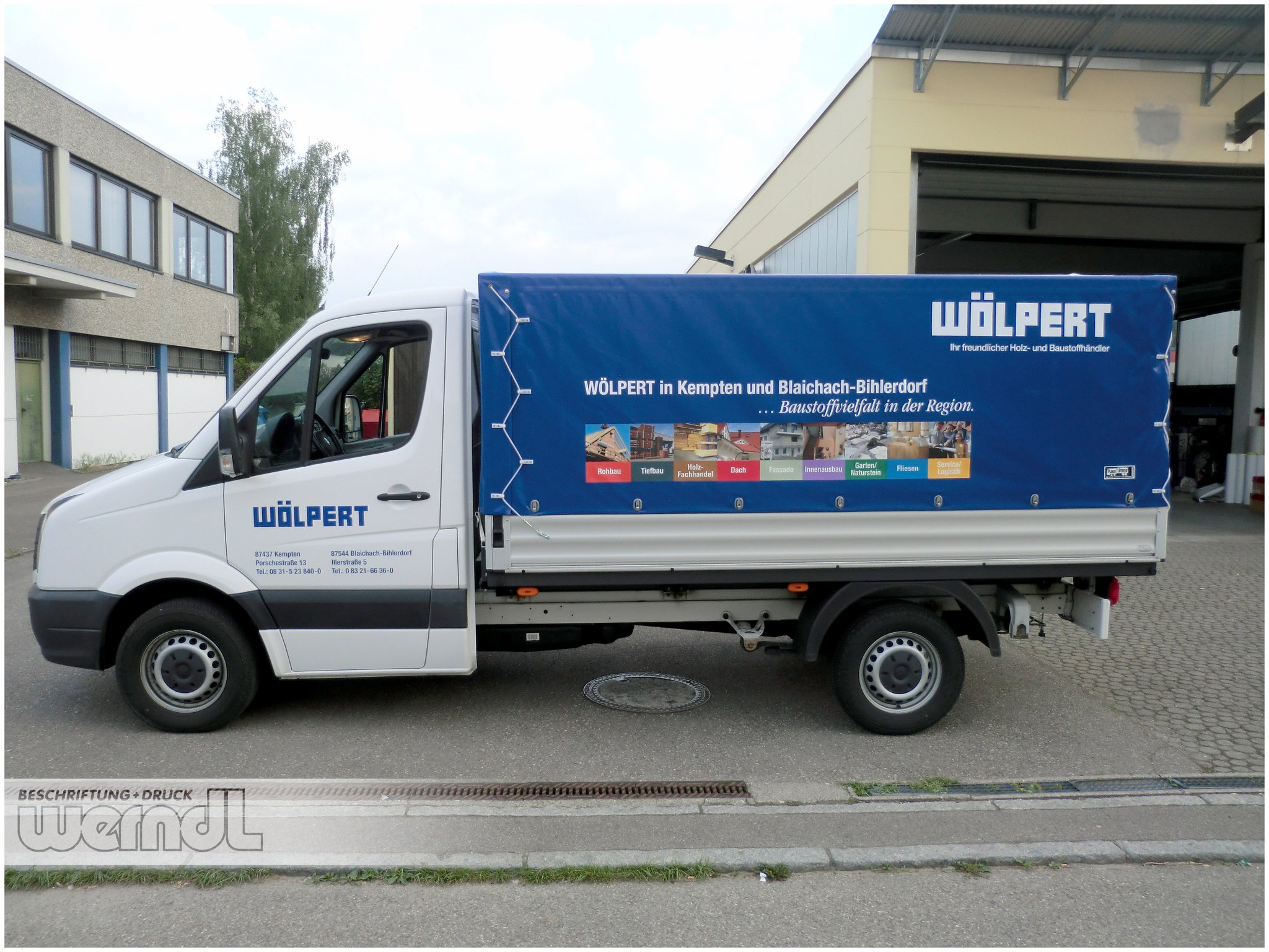 Pritschenaufbau VW Crafter mit Plane