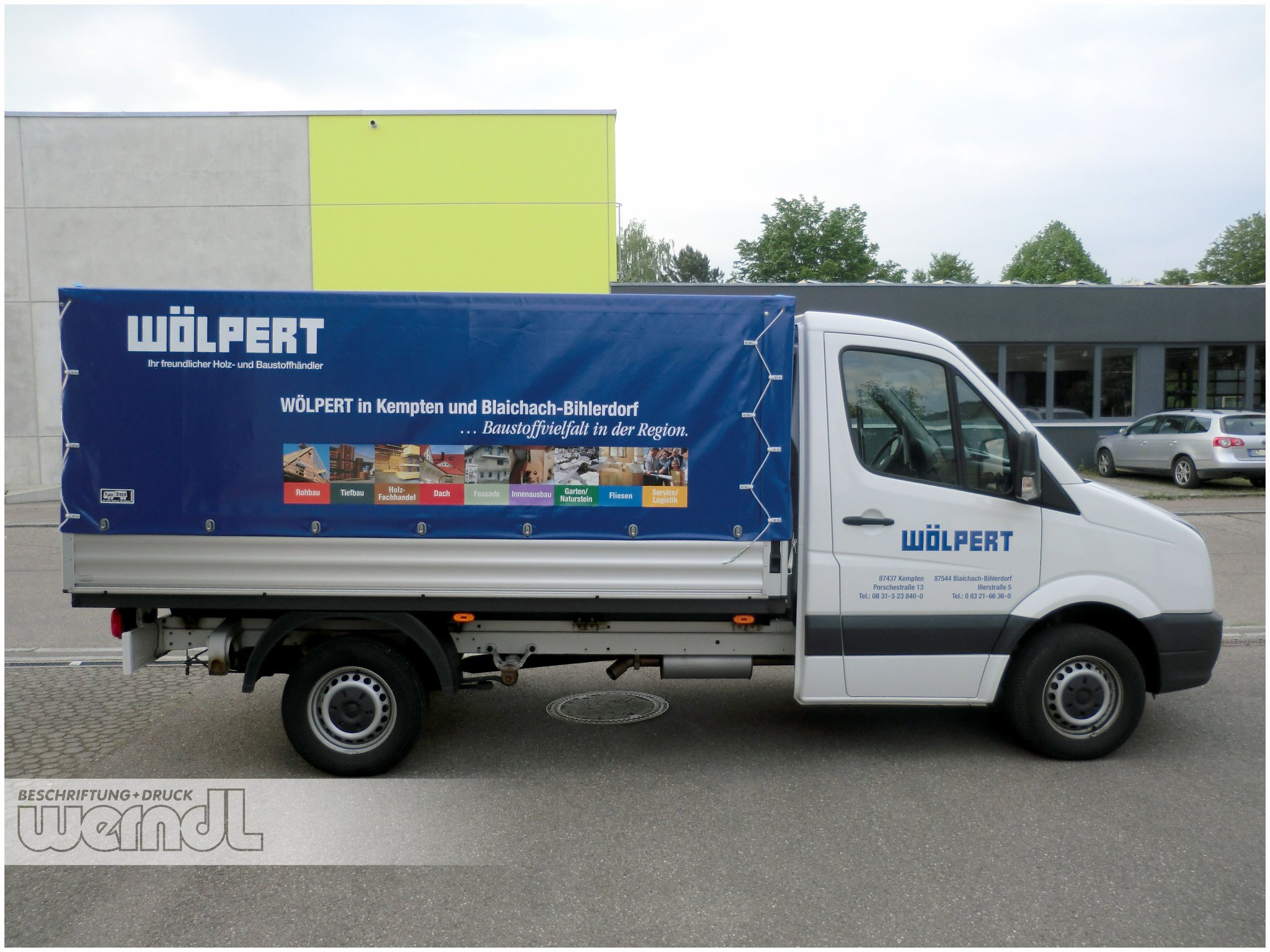 Pritschenaufbau VW Crafter mit Plane