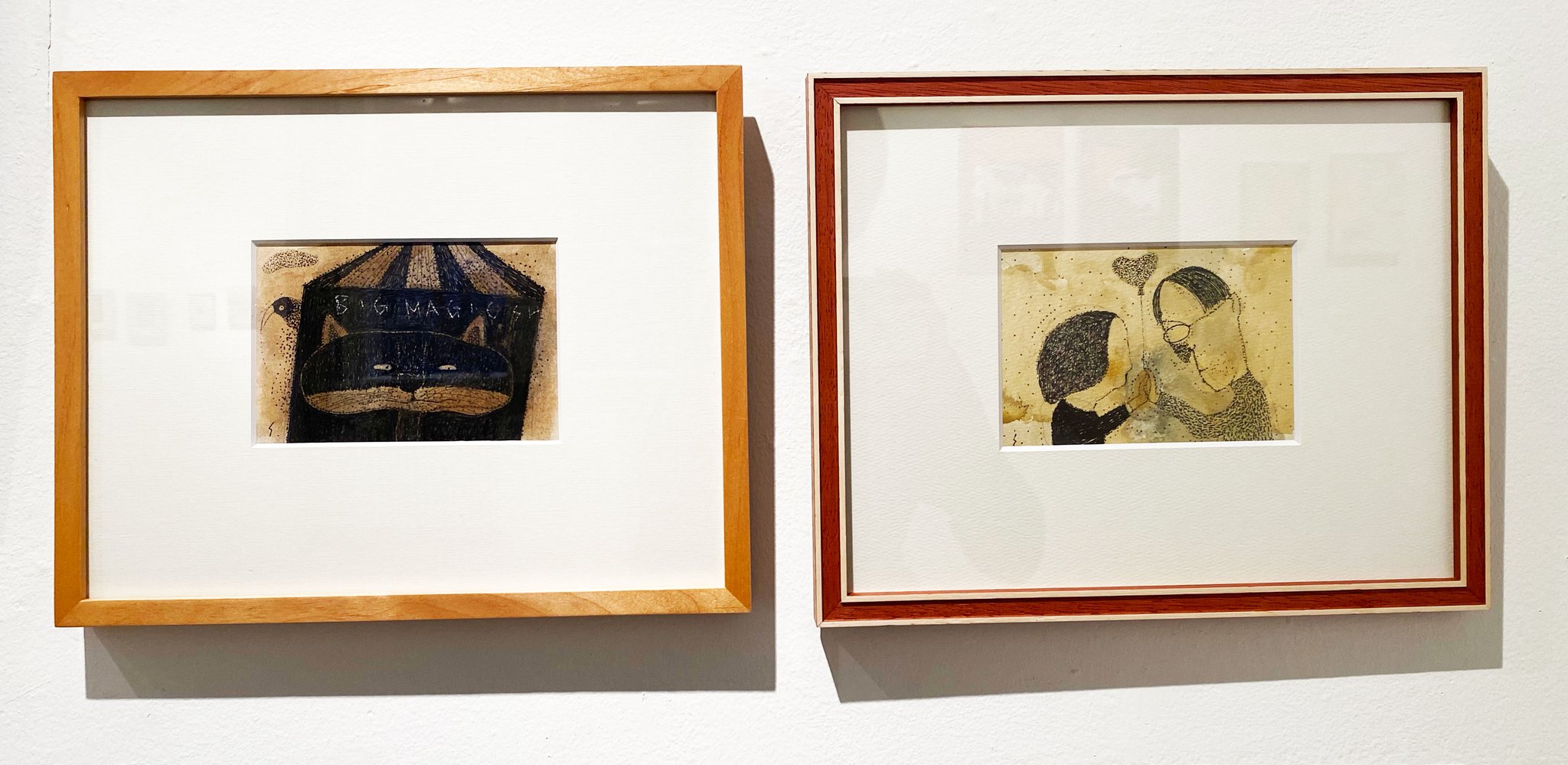 中佐藤滋　左：また会えたらいいよね　右：ステキなカップル