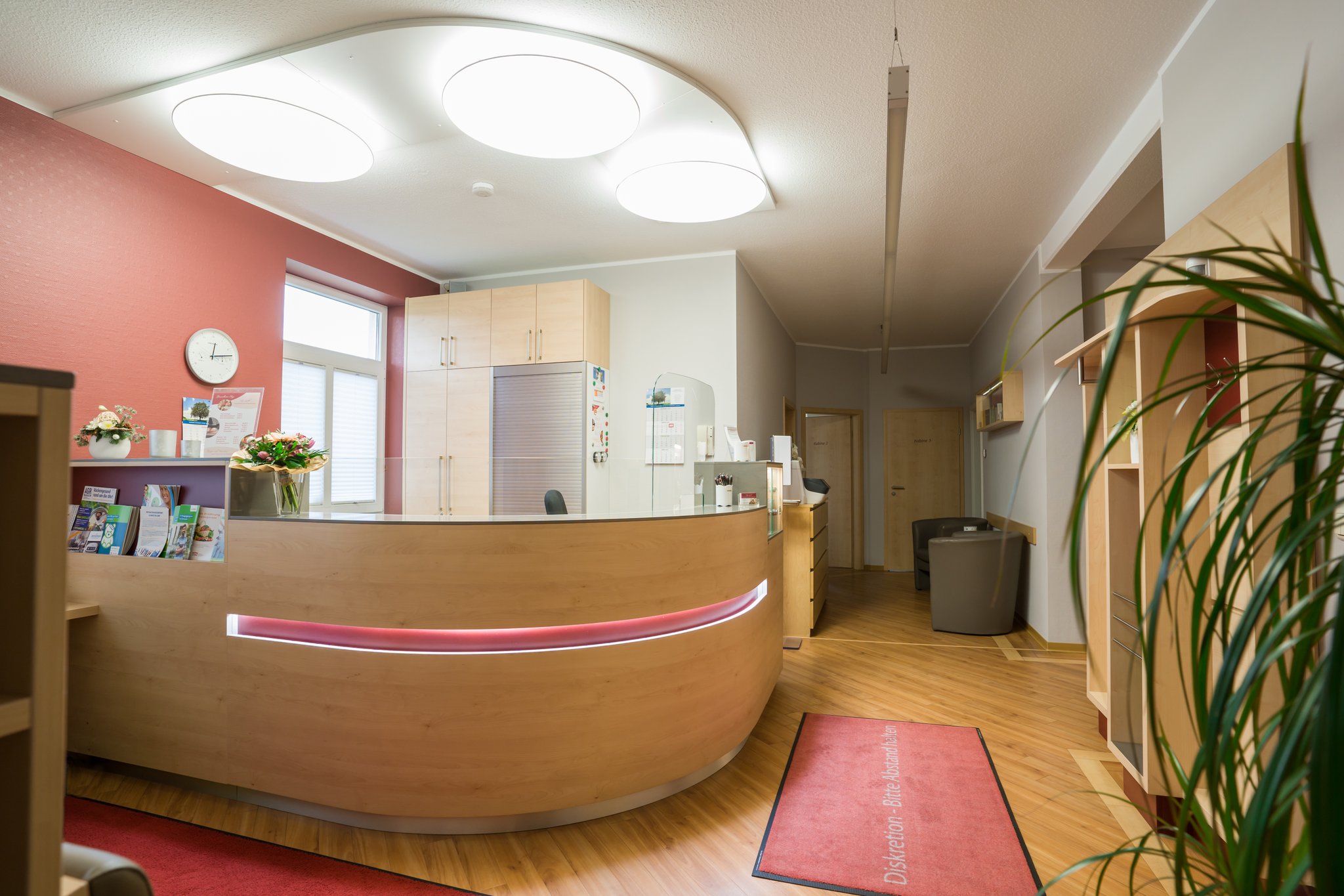 Rezeption und Wartebereich