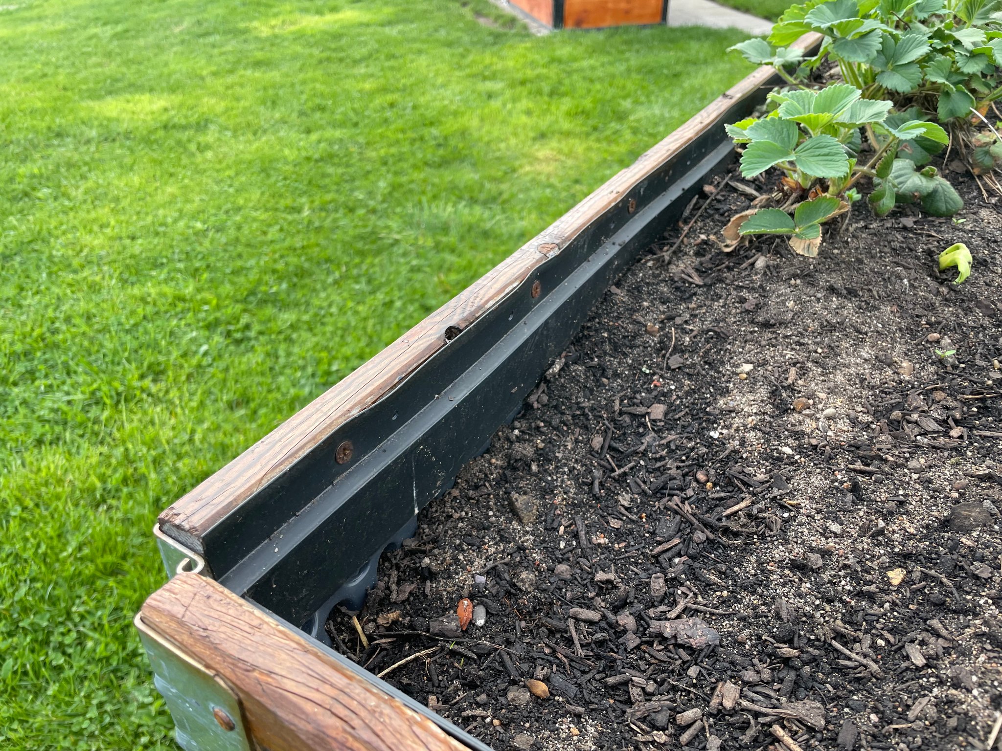 Einfachste Bauweise mit Abschlussprofil 