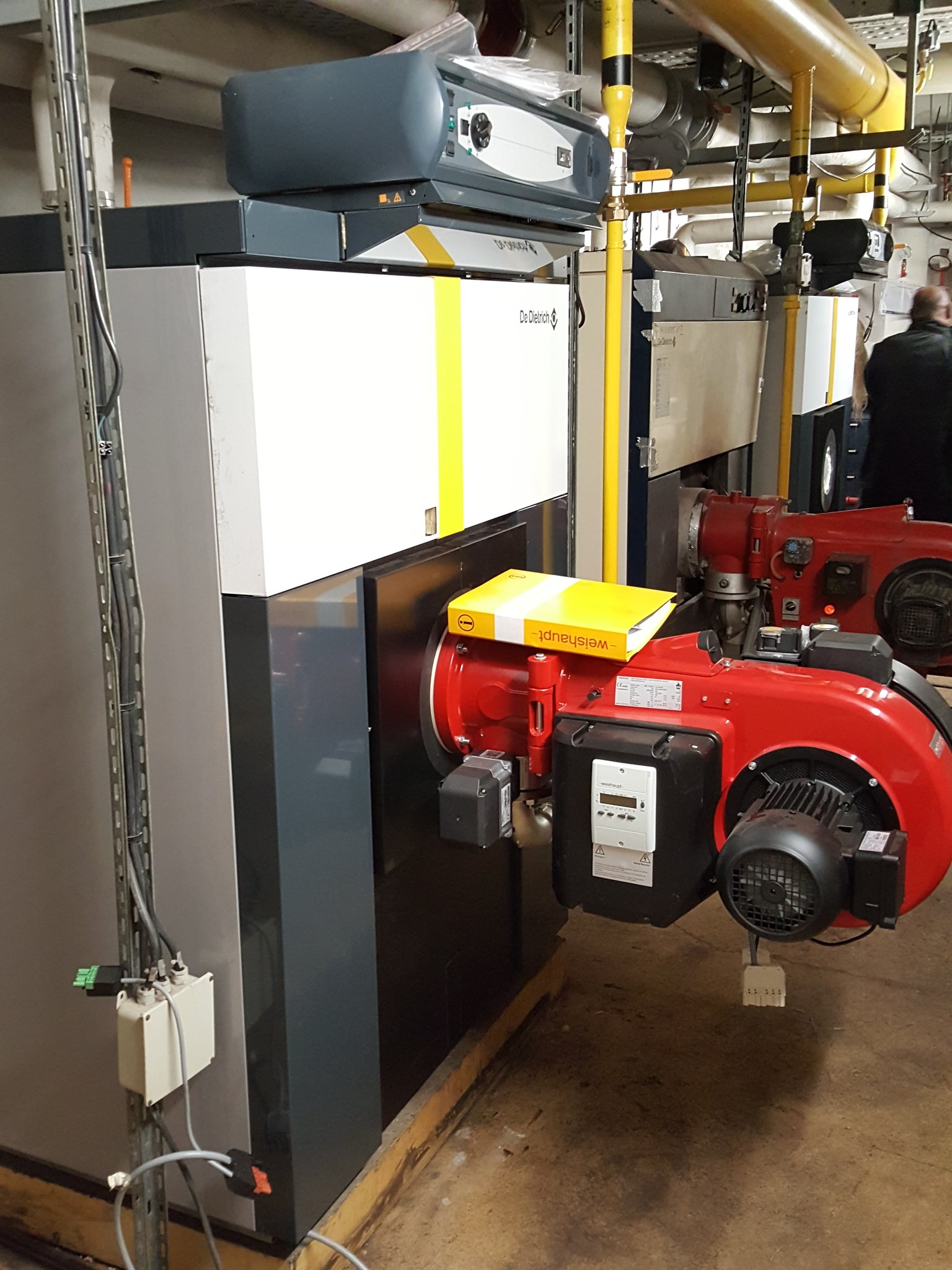 Chaudière maître en attente de mise en service