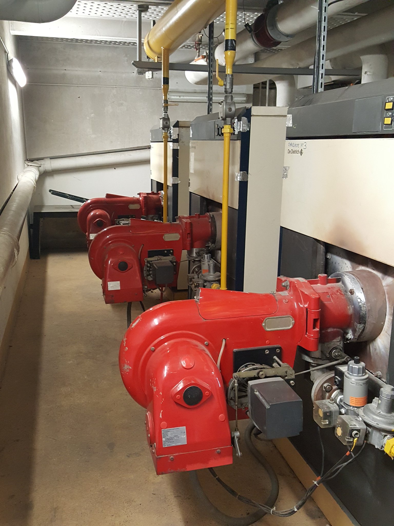 Chaudières avant remplacement