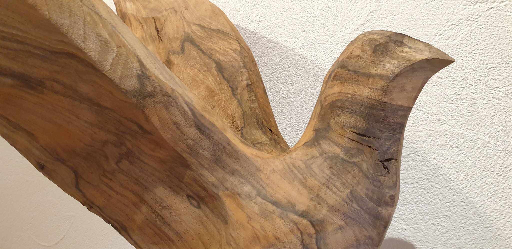 Taube Nussbaumholz geschnitzt