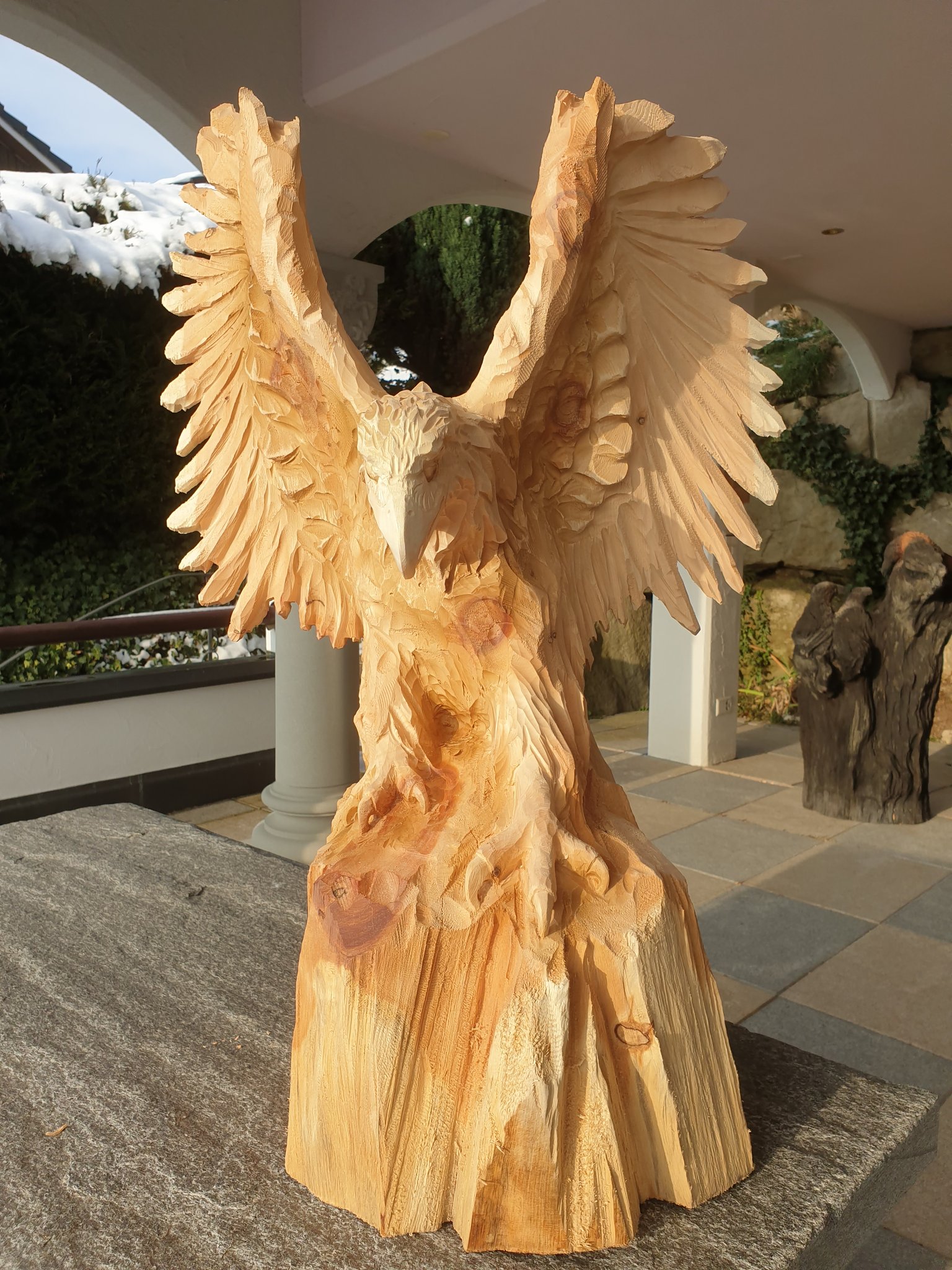 Adler Holzbildhauer Paul Widmer