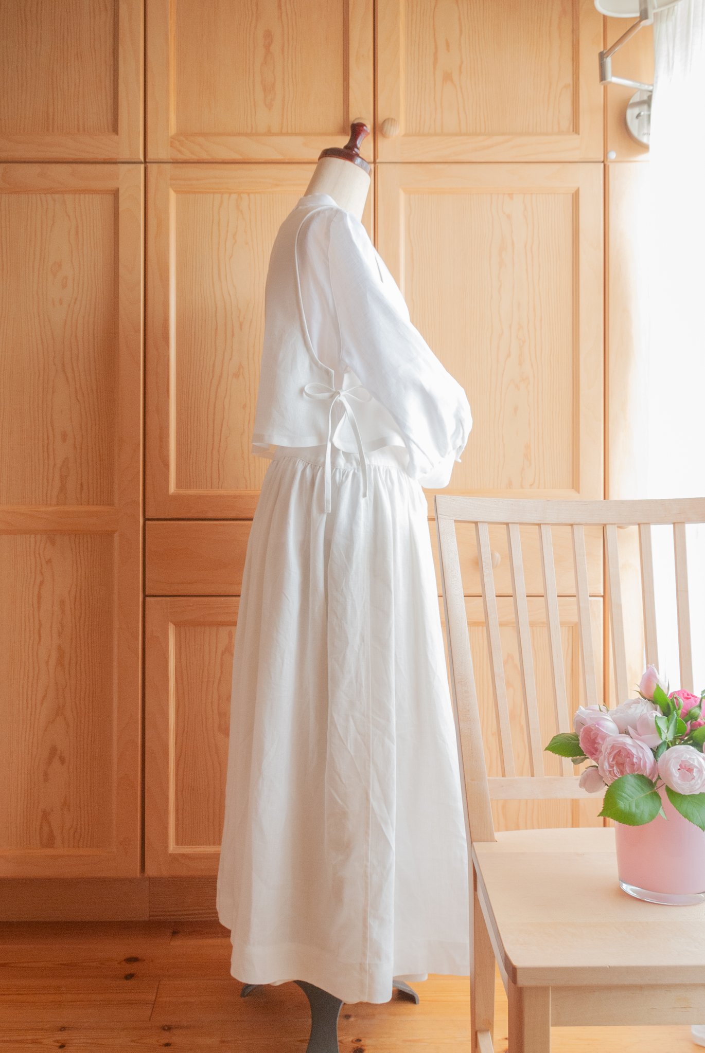 apron dress set A (#004 + #008) for sweets, Fleur*Fleur*