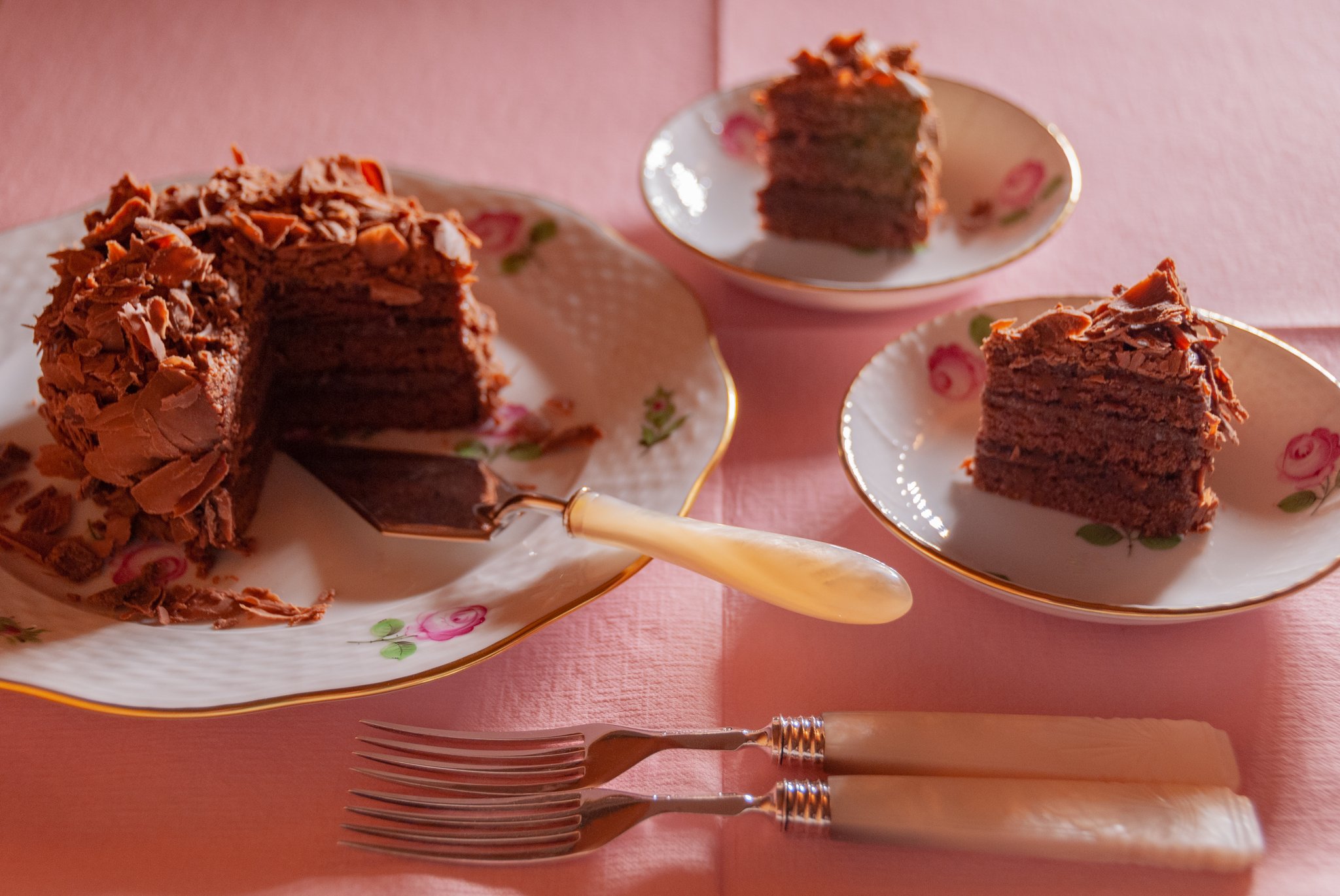 Chocolate cake, φ3.5 inches (φ9 cm), Fleur*Fleur*