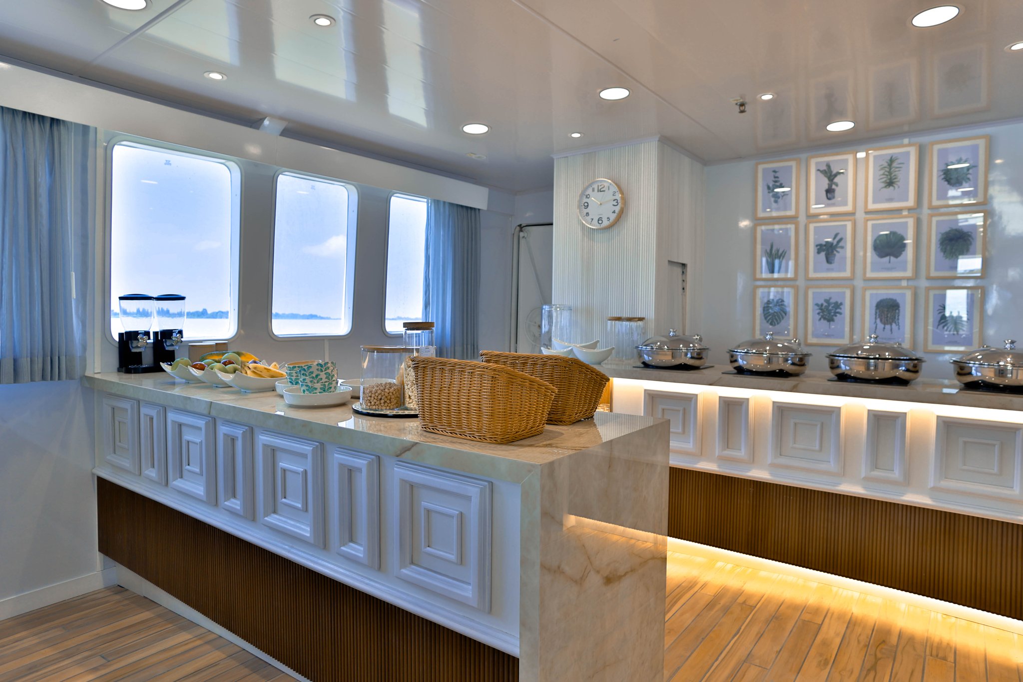 Buffet in the dining area