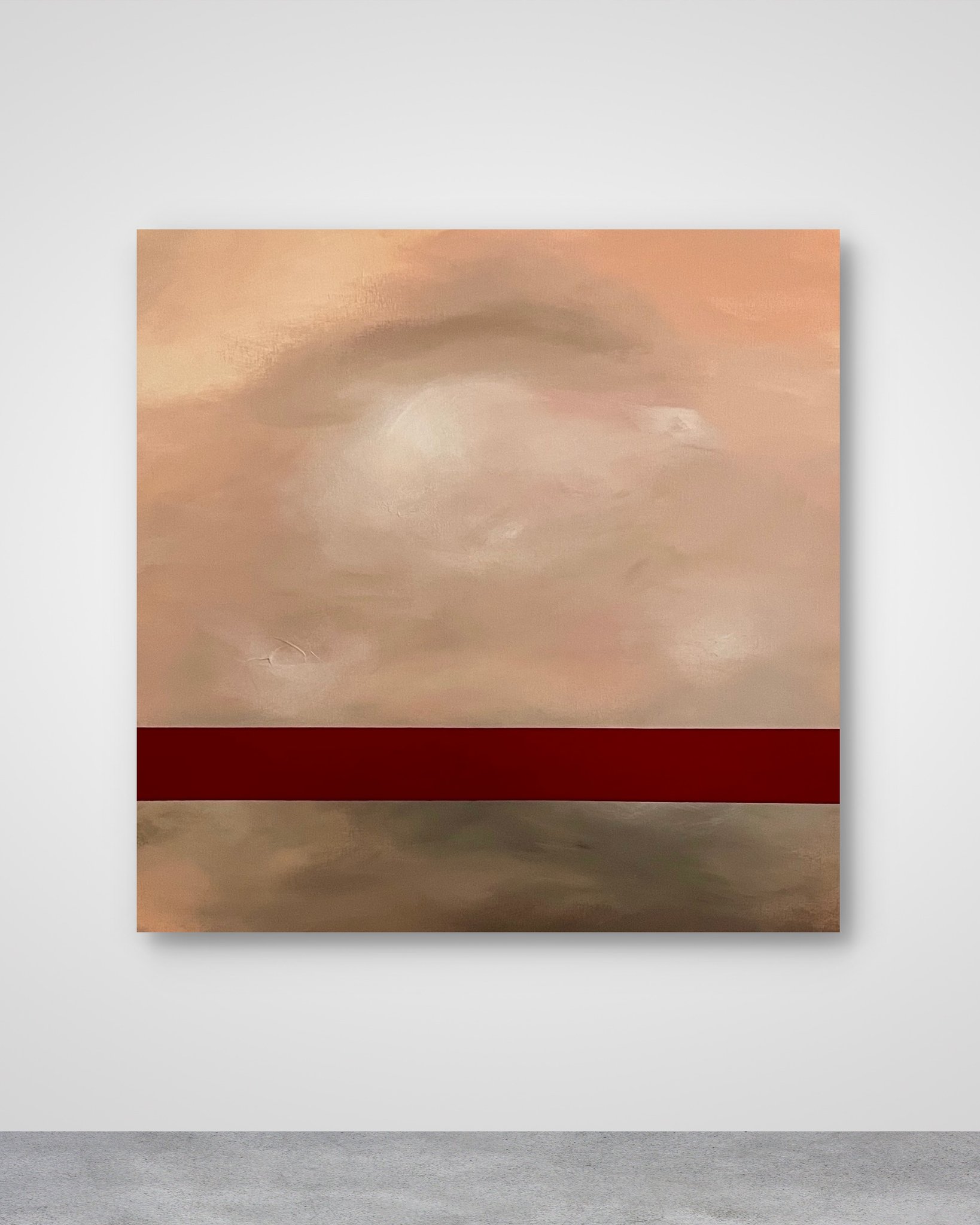 JEU DE PEAU II, Acrylic on canvas, 80 x 80 cm, 2025